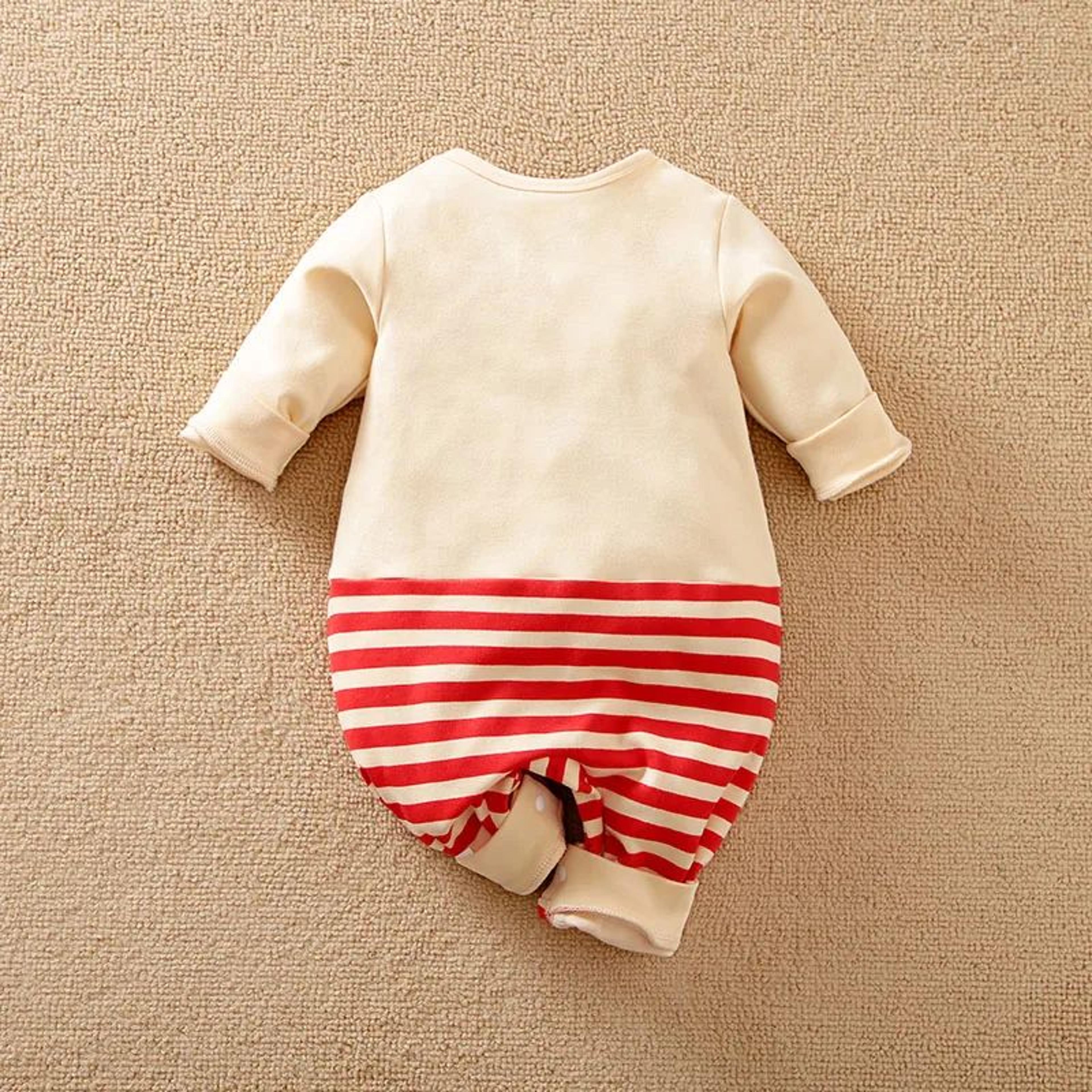 Baby Christmas Elk Costume Romper Long Sleeve Holiday Outfit 1