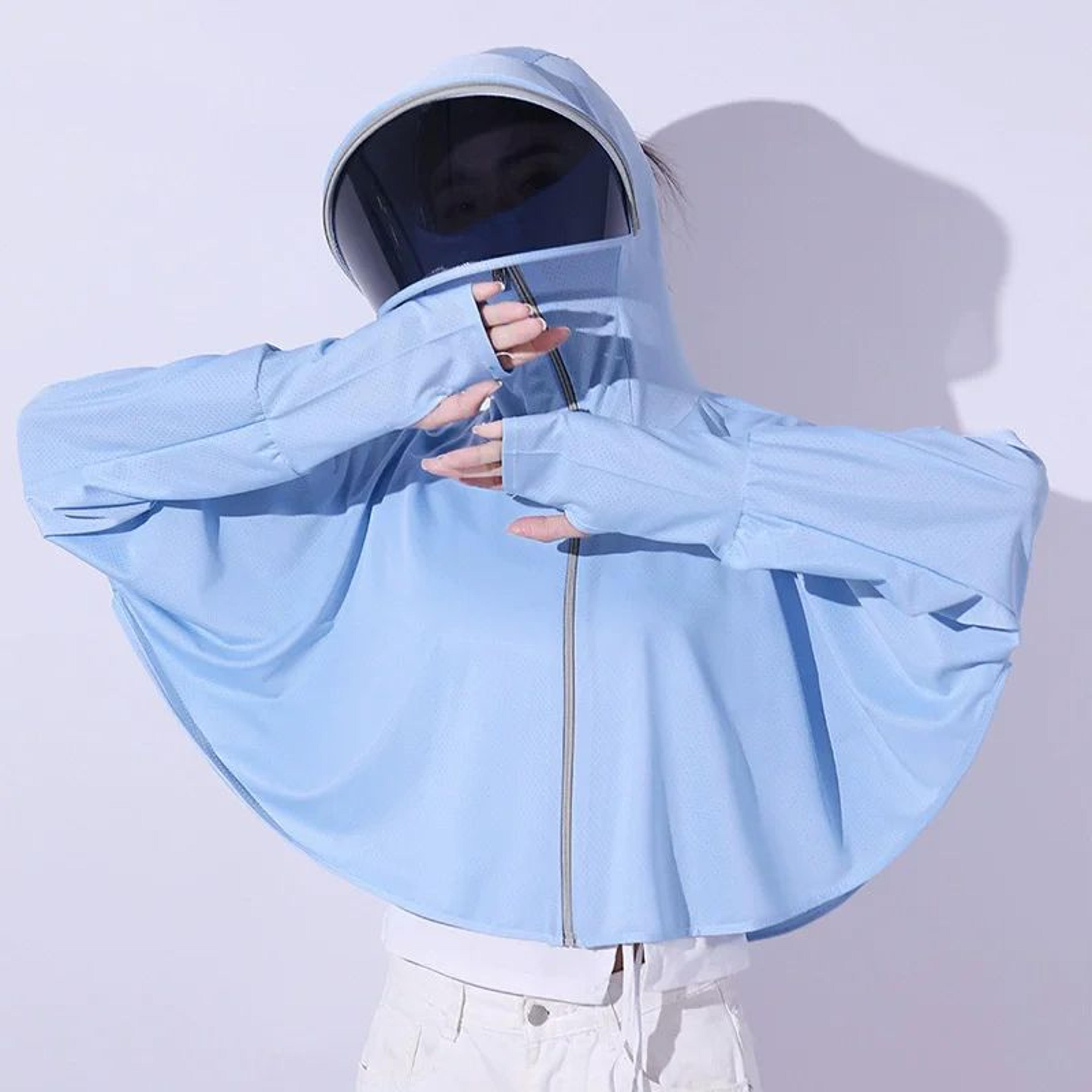 Women Lightweight Breathable Ice Silk Summer Cape 5
