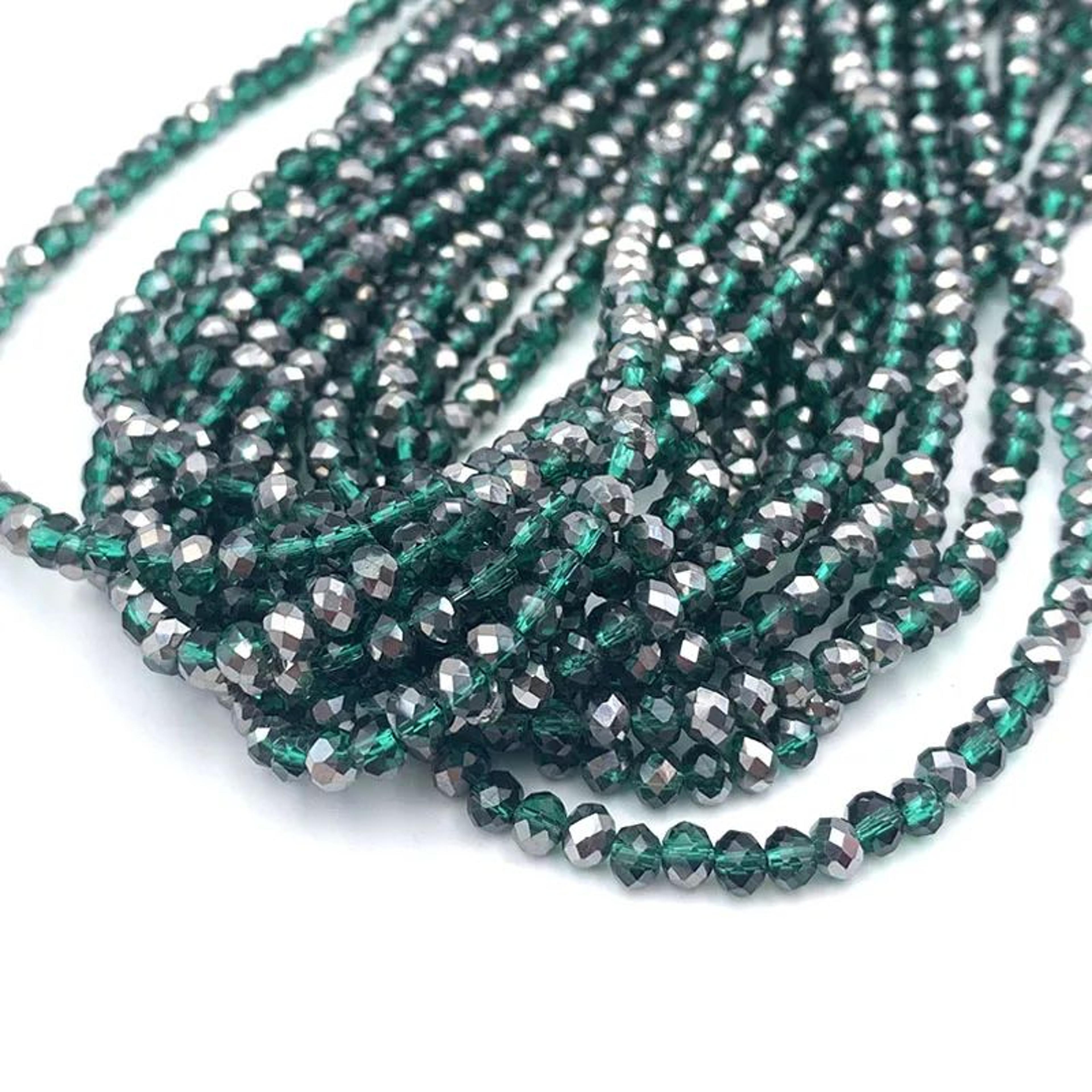 Faceted Glass Rondelle Spacer Beads For DIY Jewelry Making 28