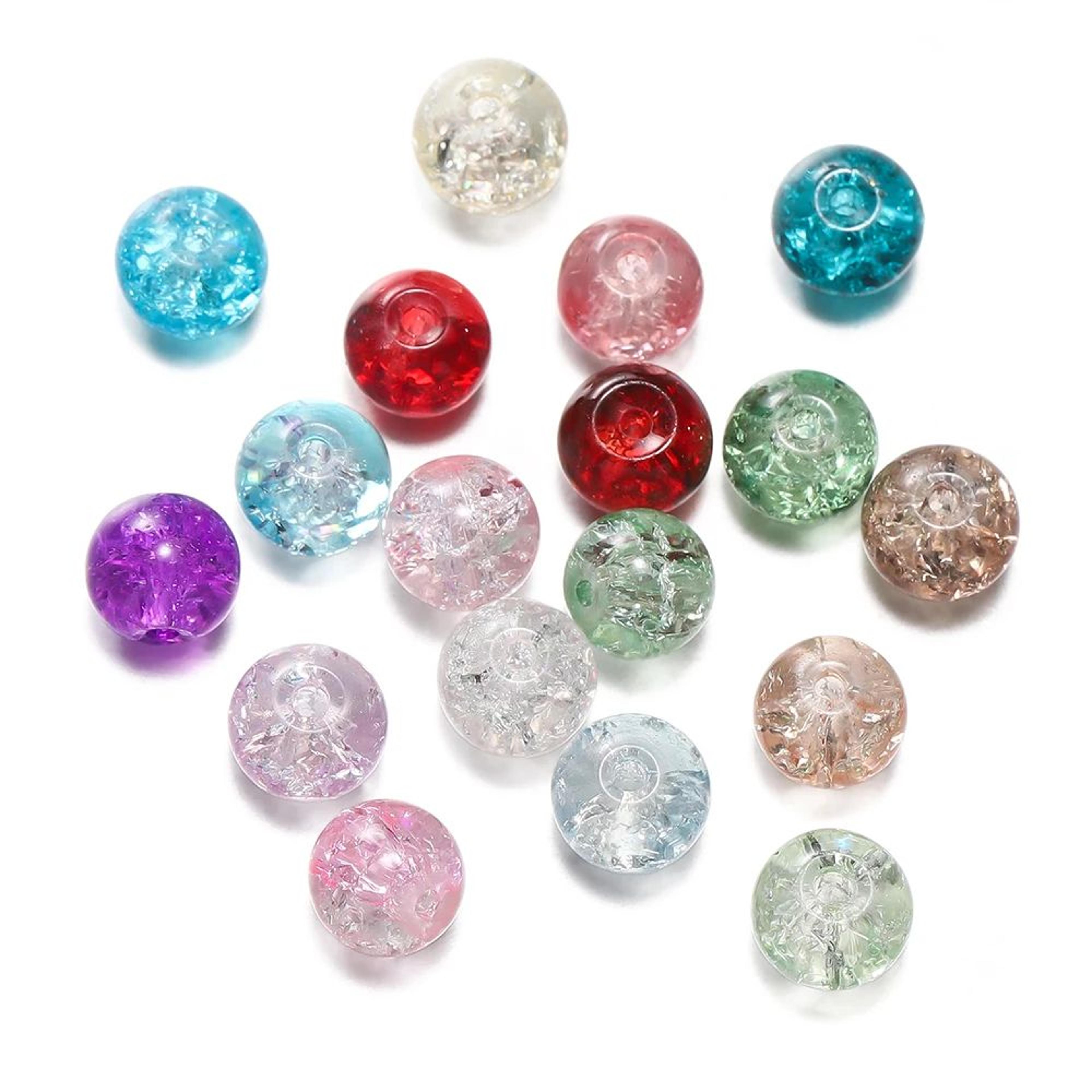 8mm Glass Crackle Beads For DIY Bracelets Necklaces And Earrings 3