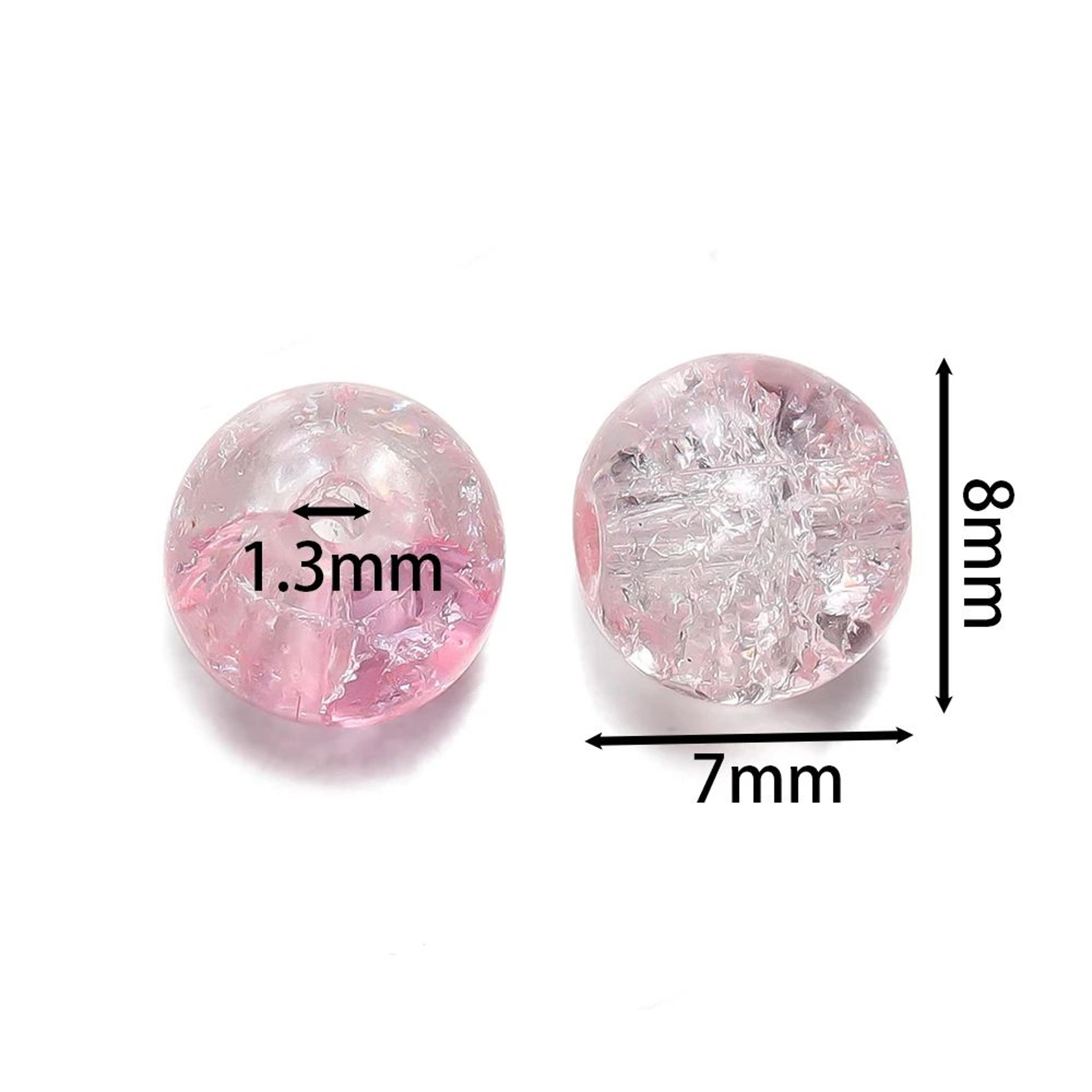 8mm Glass Crackle Beads For DIY Bracelets Necklaces And Earrings 1