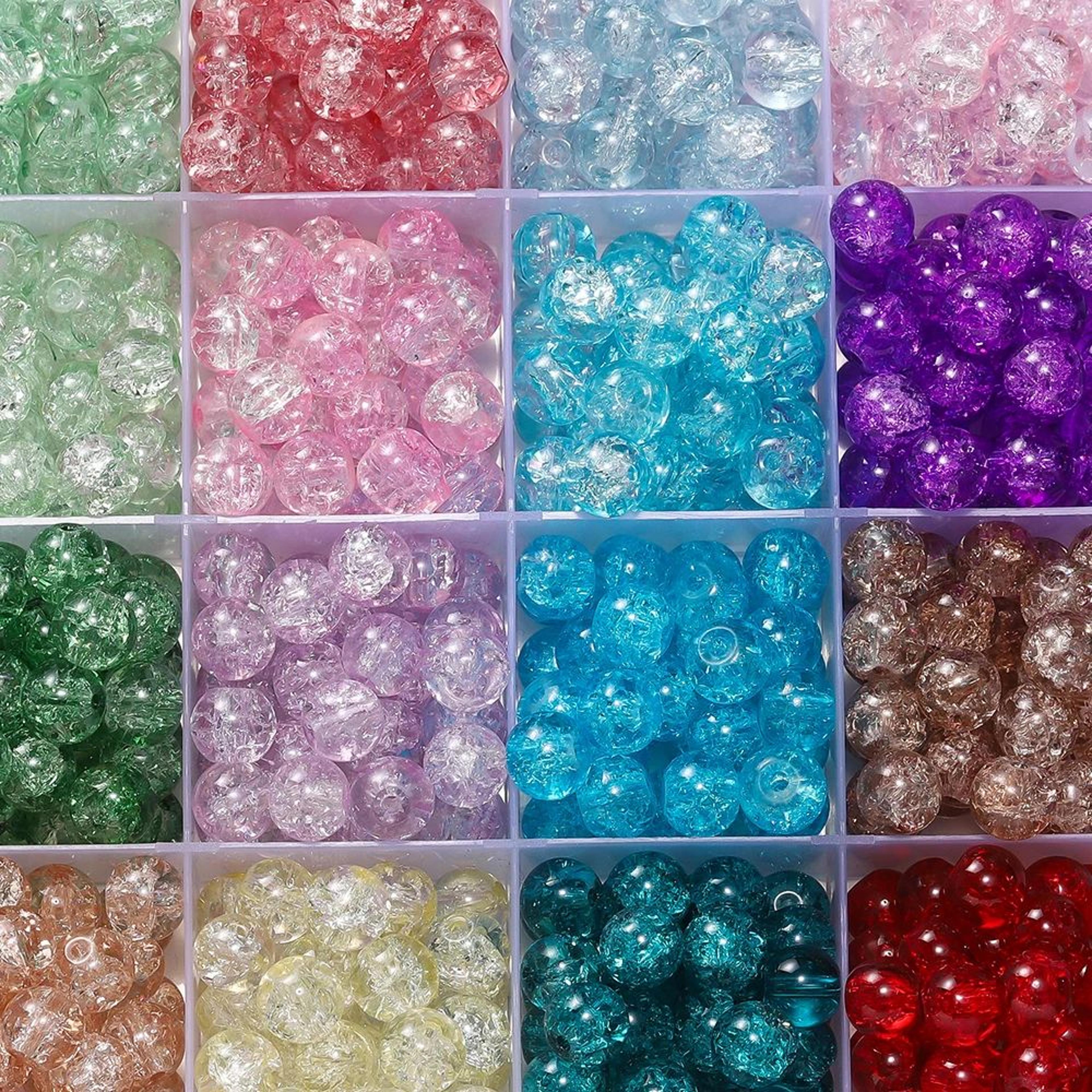 8mm Glass Crackle Beads For DIY Bracelets Necklaces And Earrings 2