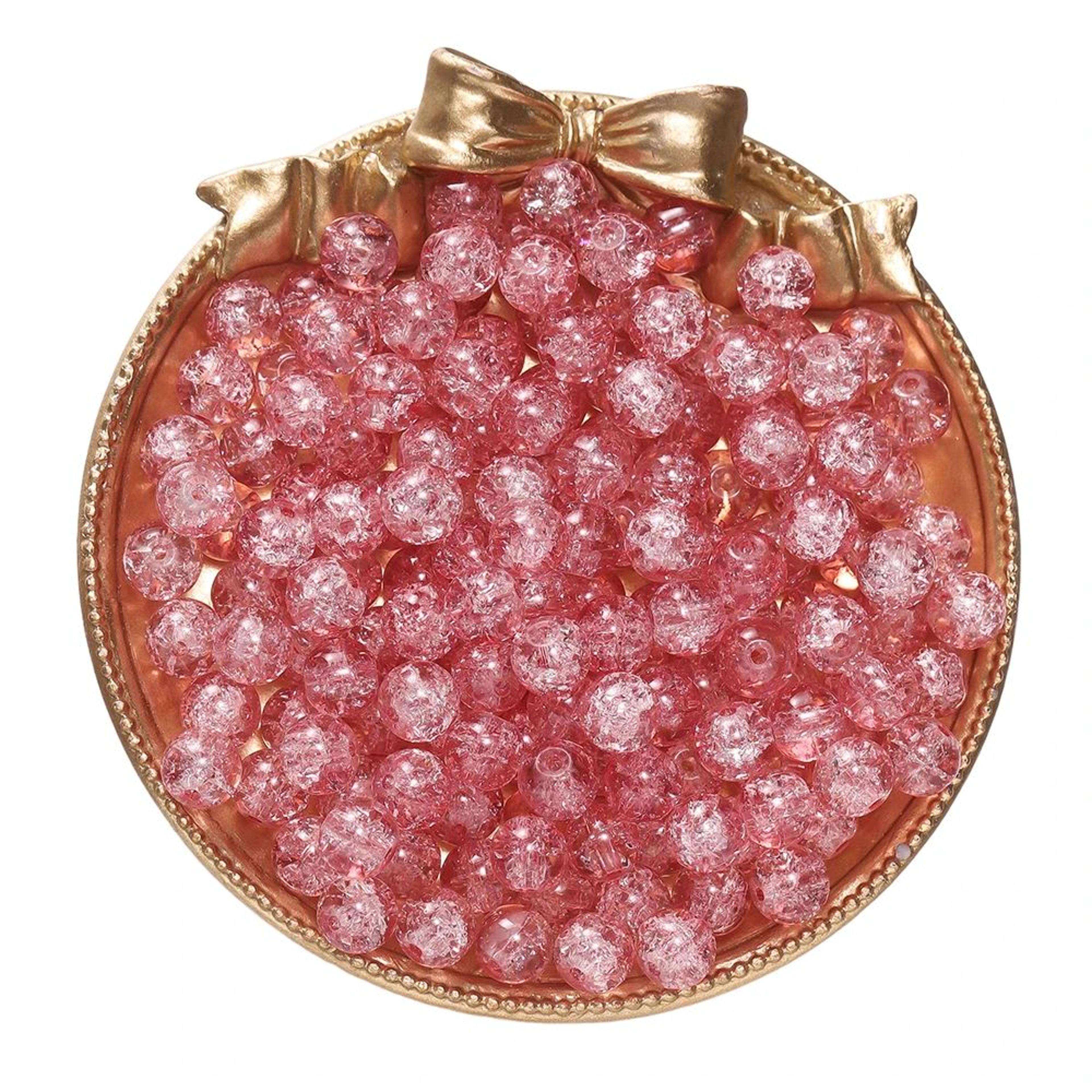 8mm Glass Crackle Beads For DIY Bracelets Necklaces And Earrings 18