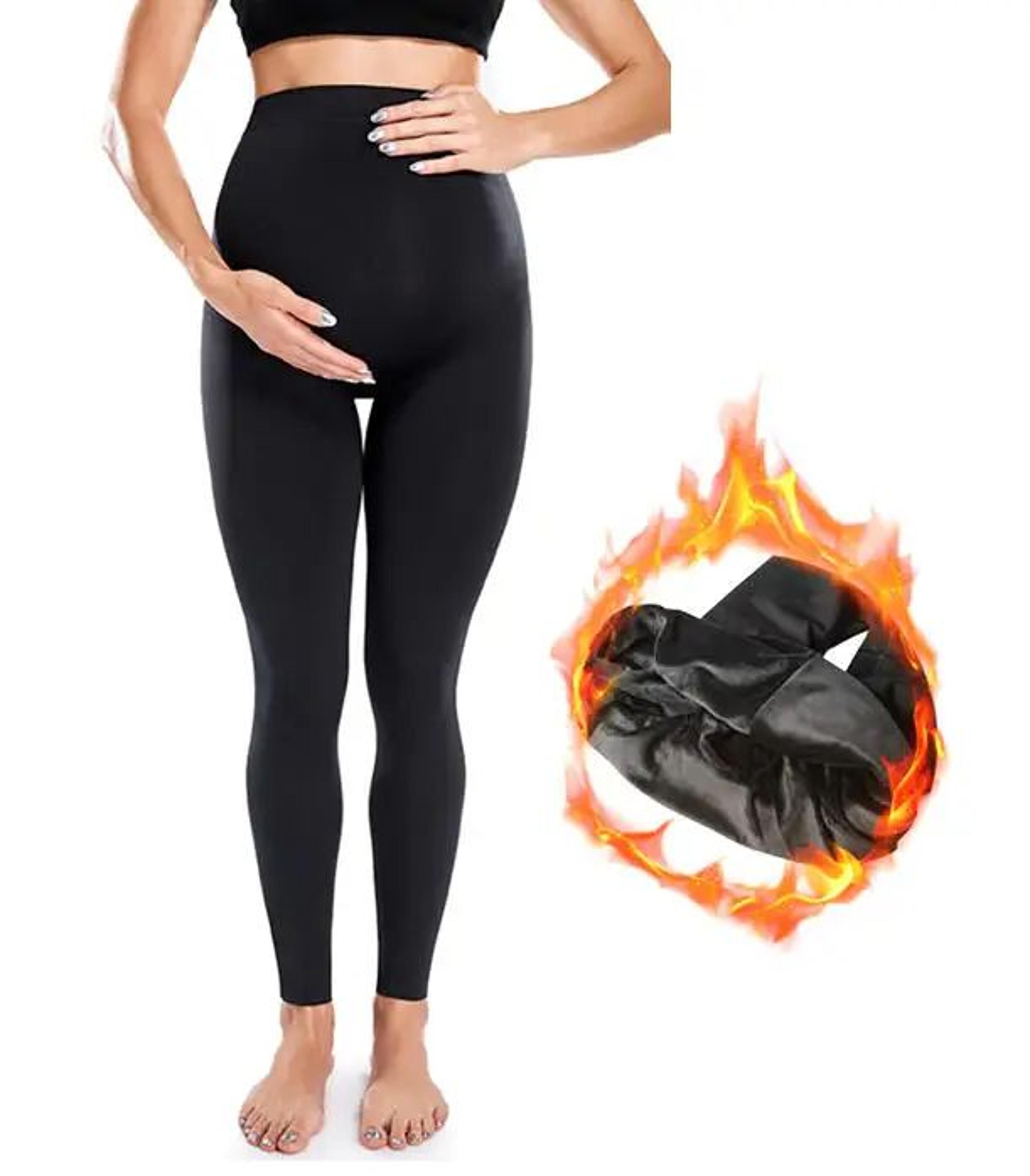 High Waist Knitted Maternity Leggings With Belly Support 16