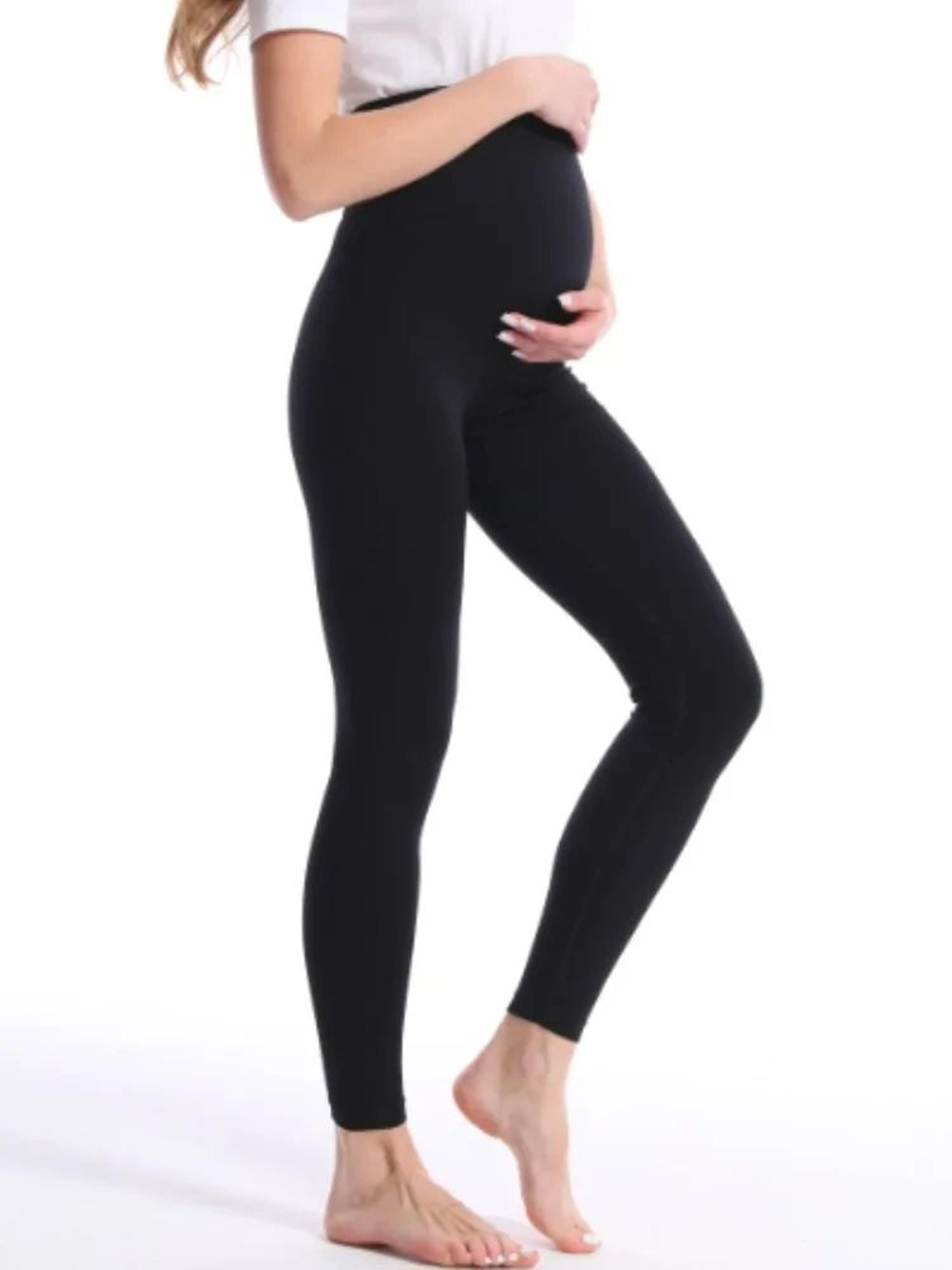 High Waist Knitted Maternity Leggings With Belly Support 14