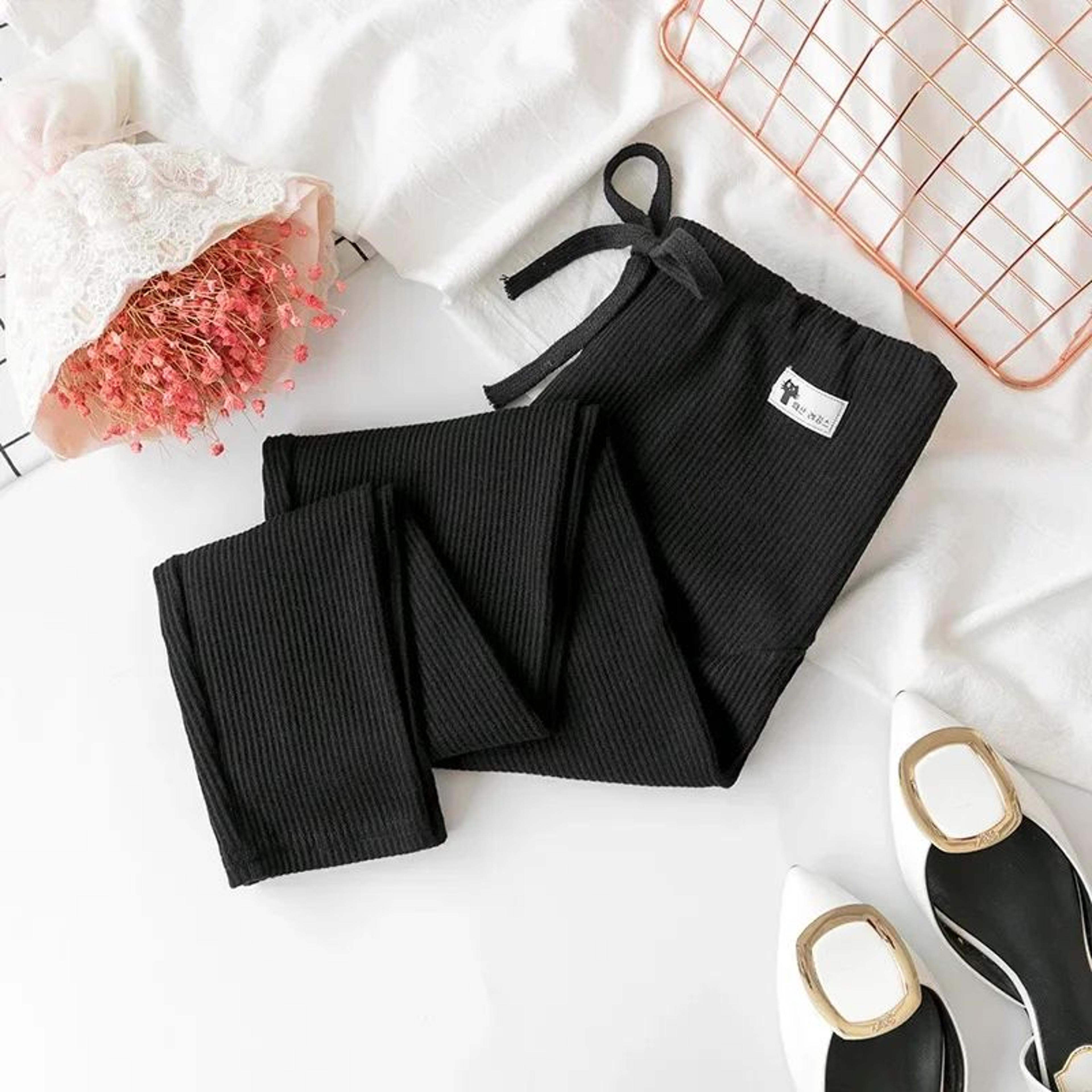 Soft Cotton High Waist Maternity Leggings With Adjustable Waist 6