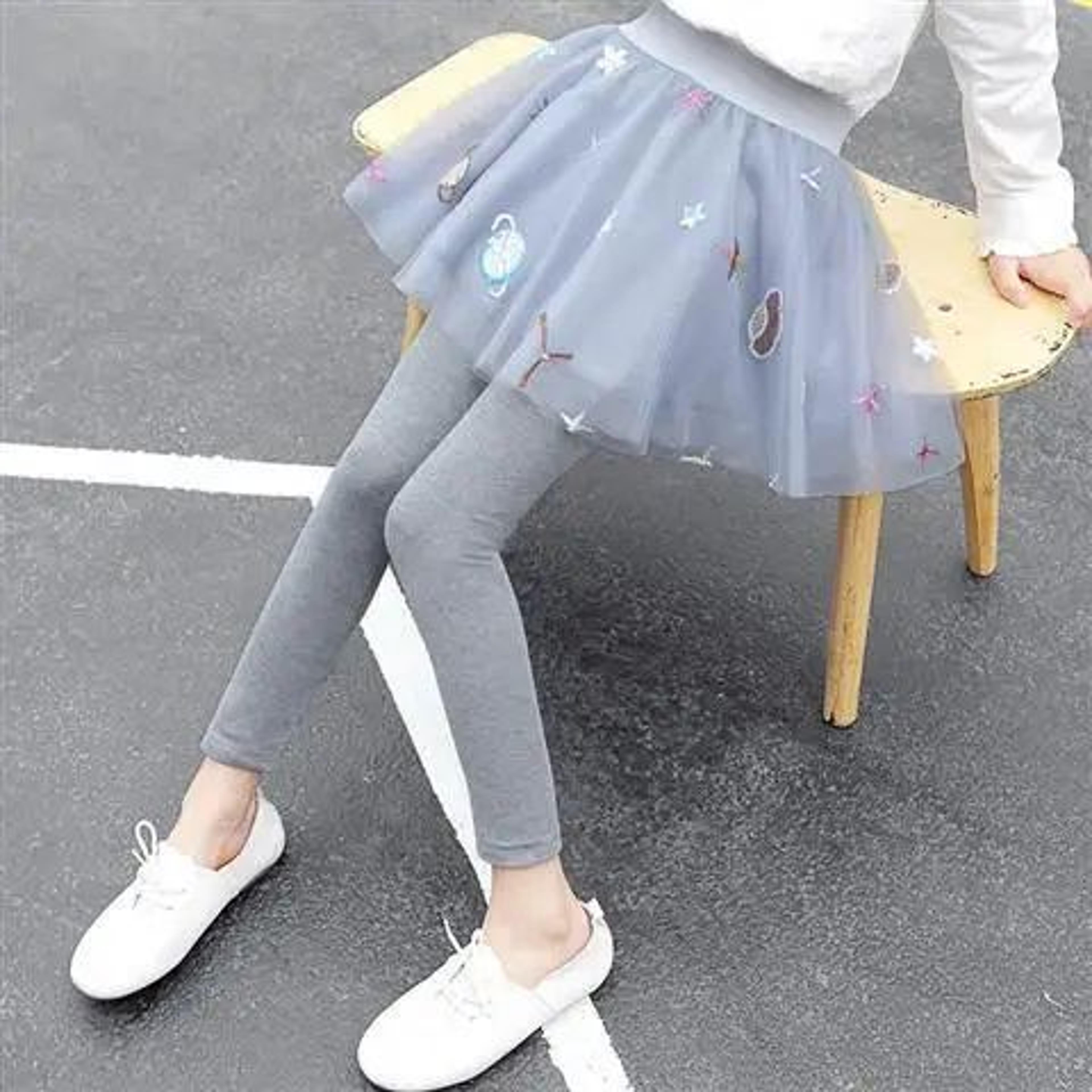 Girls Tutu Skirt Leggings For Spring And Autumn Casual Wear 11