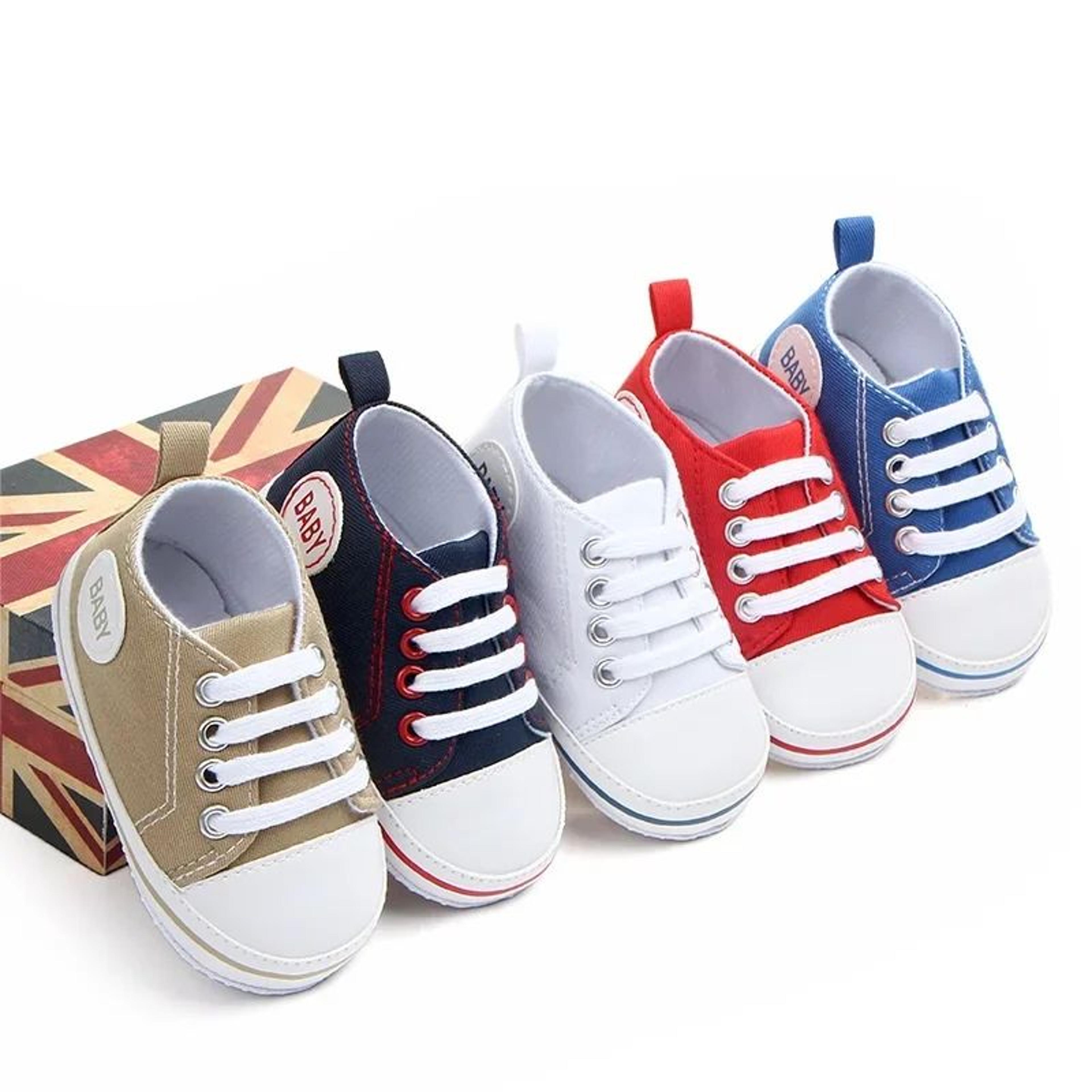 Baby Canvas Crib Sneakers With Soft Soles For Spring And Autumn 1