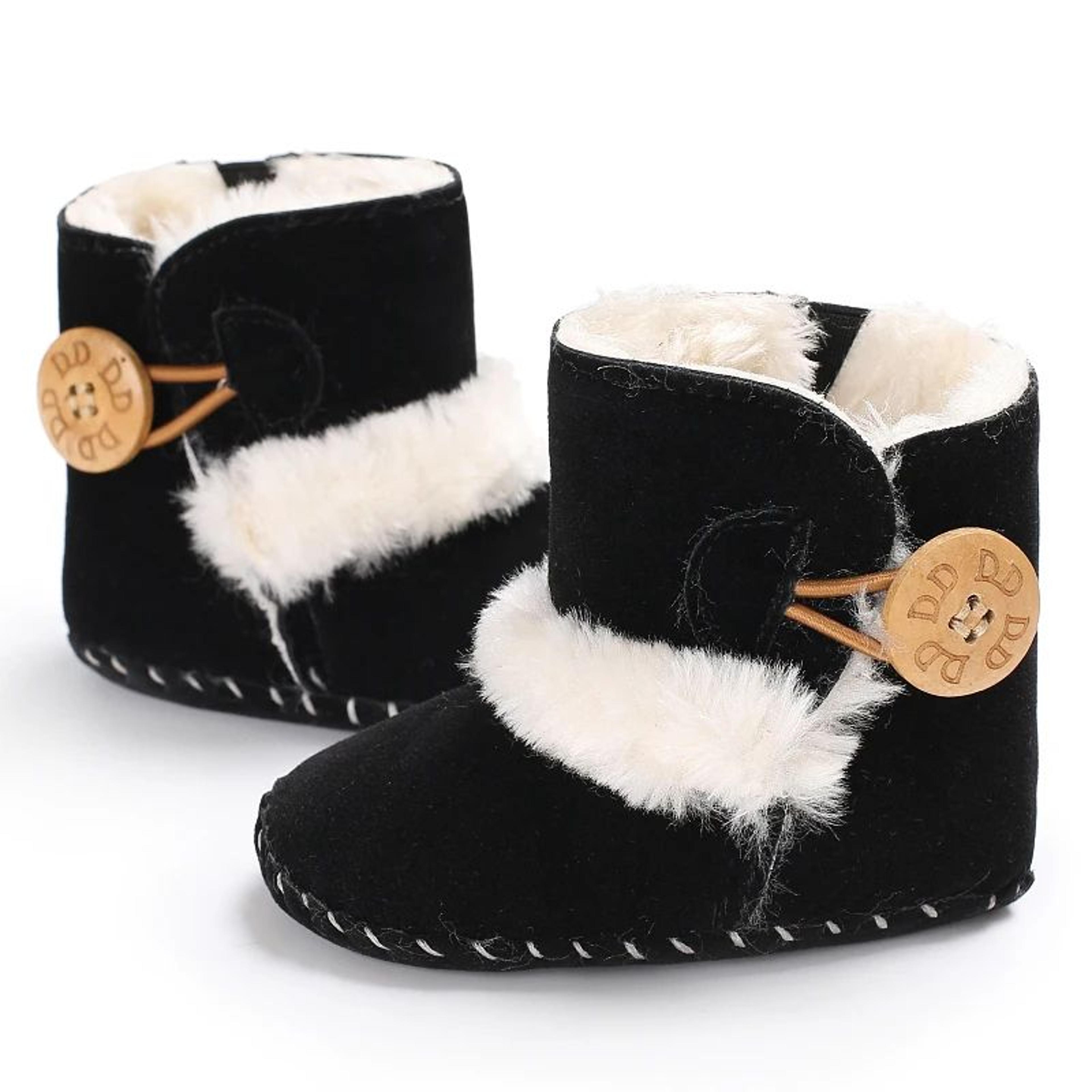 Baby Winter Plush Boots With Warm Lining And Anti Slip Rubber Sole 2