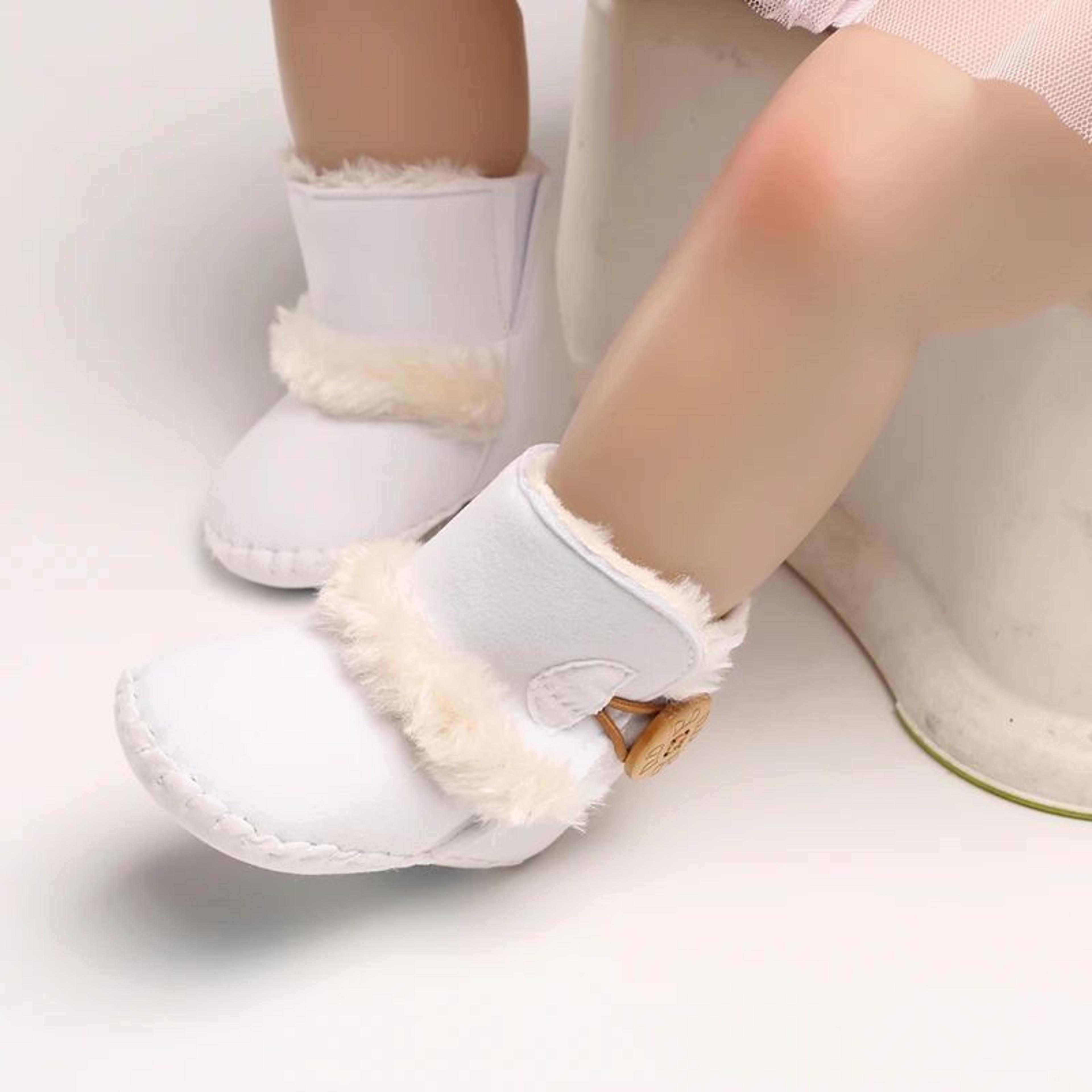 Baby Winter Plush Boots With Warm Lining And Anti Slip Rubber Sole 12