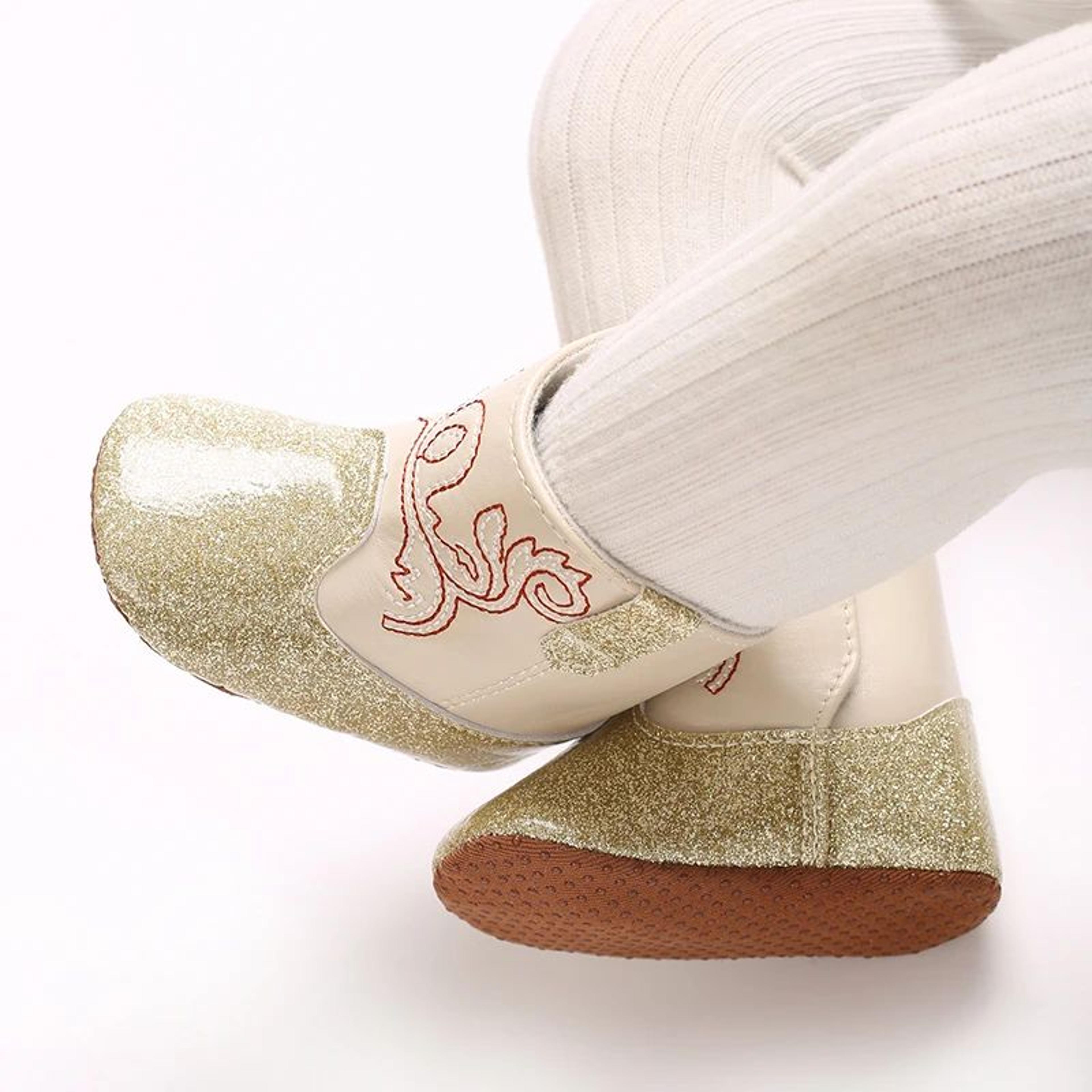 Baby Sequined Booties With Soft Sole For Spring And Autumn 5