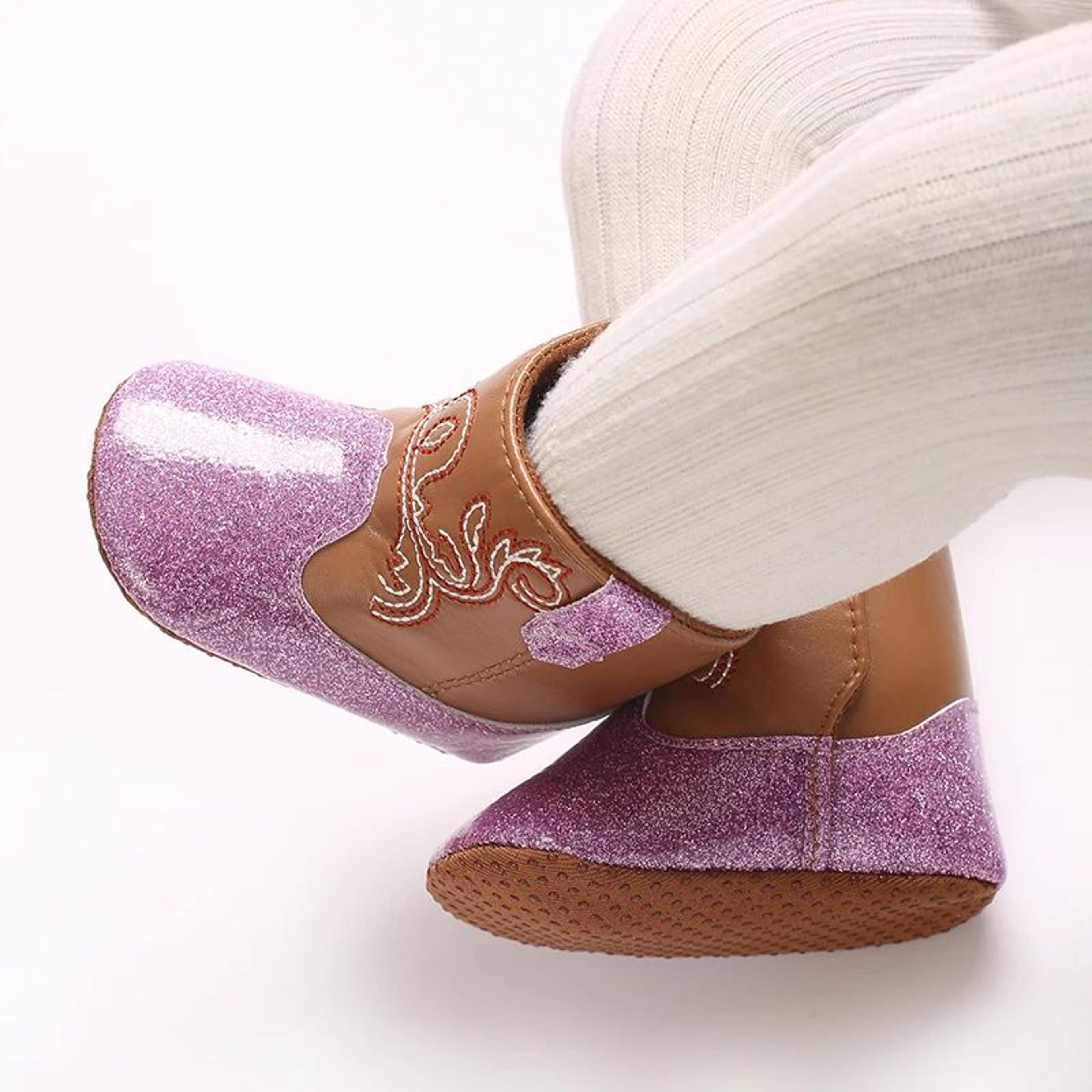 Baby Sequined Booties With Soft Sole For Spring And Autumn 6