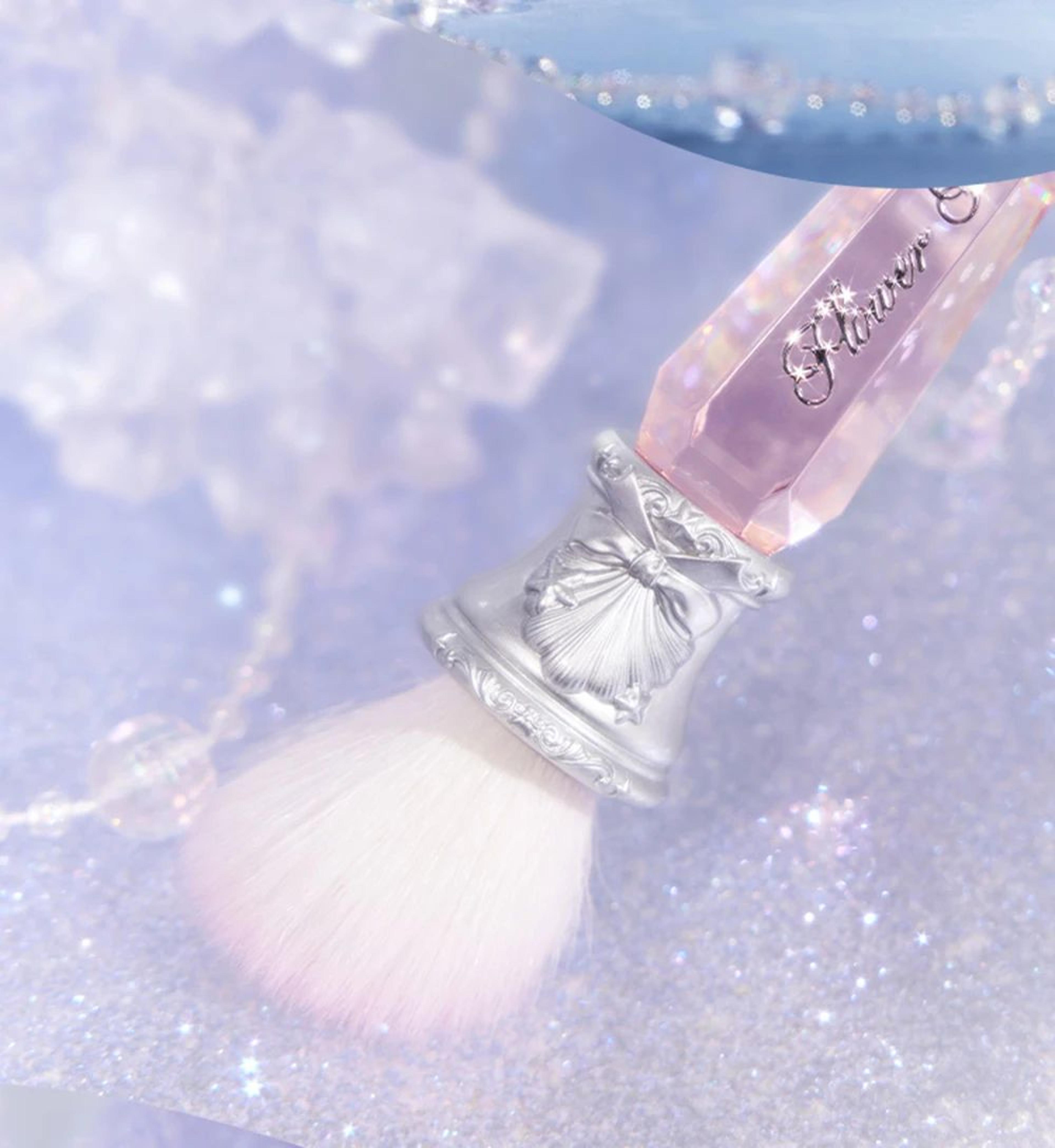 Angled Blush Brush With Crystal Style Handle For Contour And Highlight 12