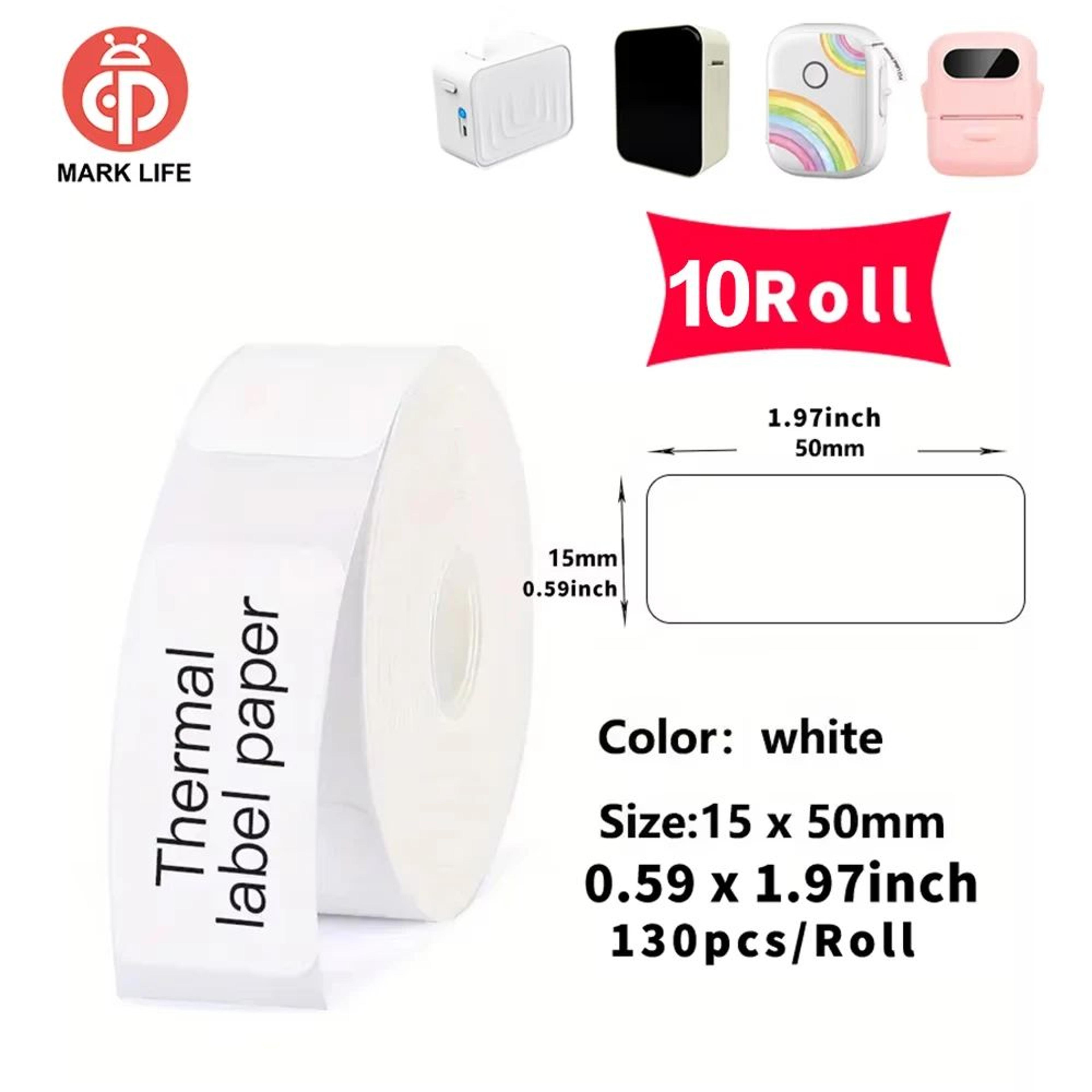 Marklife Self Adhesive Thermal Label Rolls For Mini Portable Printers 24