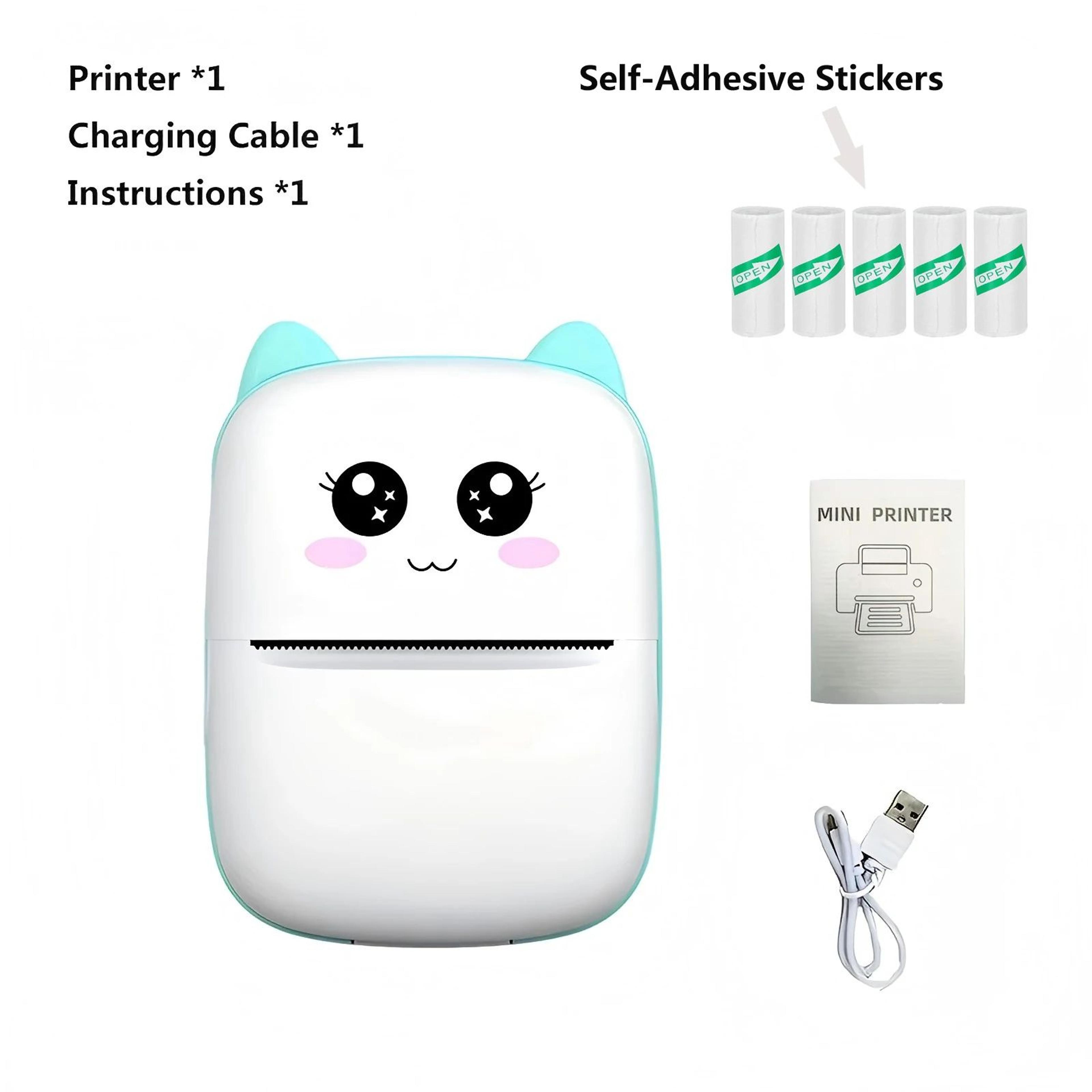 Portable Mini Thermal Printer For Labels Receipts Photos And Notes 10