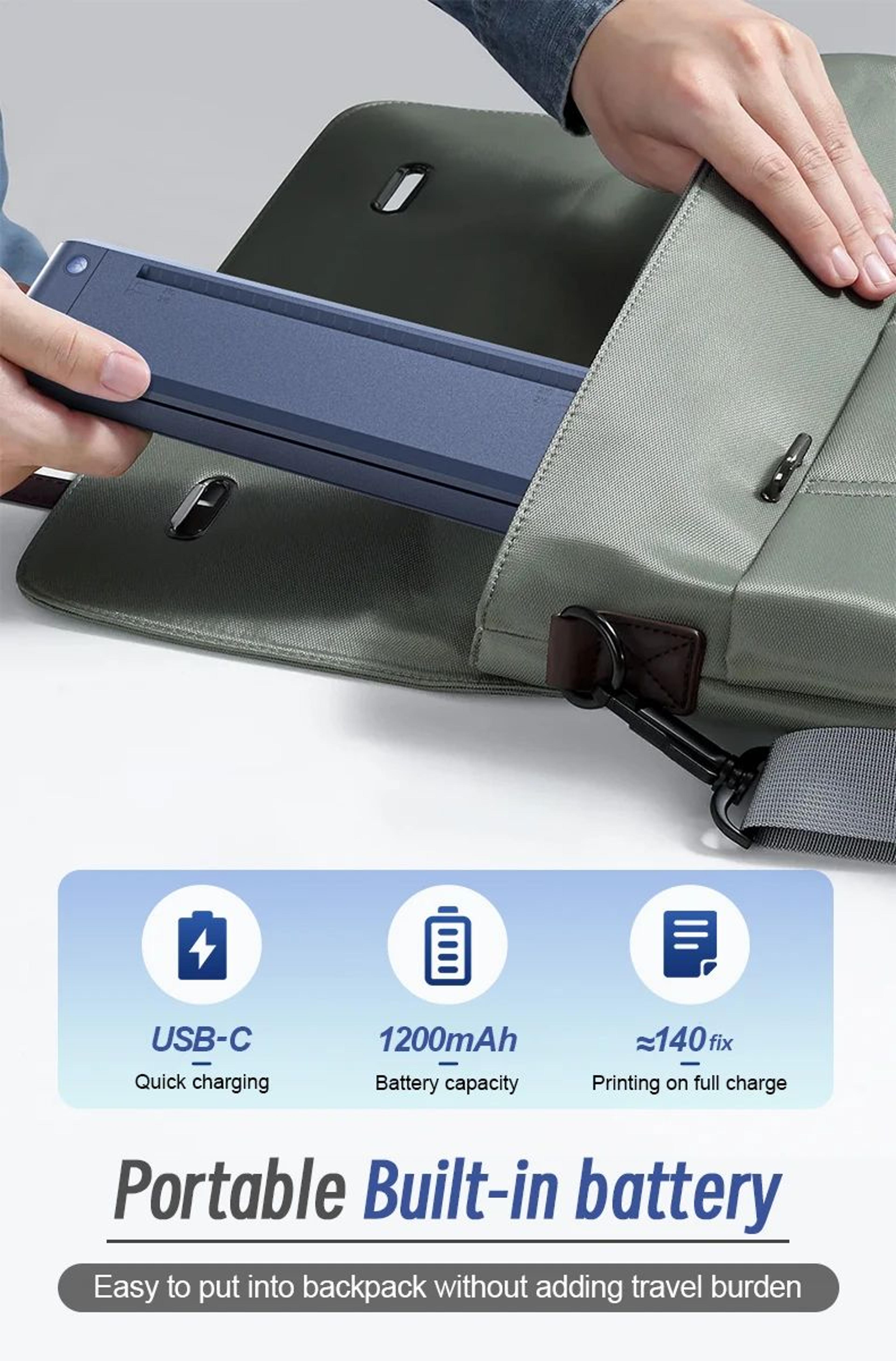 A4 Bluetooth Thermal Transfer Ribbon Printer With Double Sided Printing 11