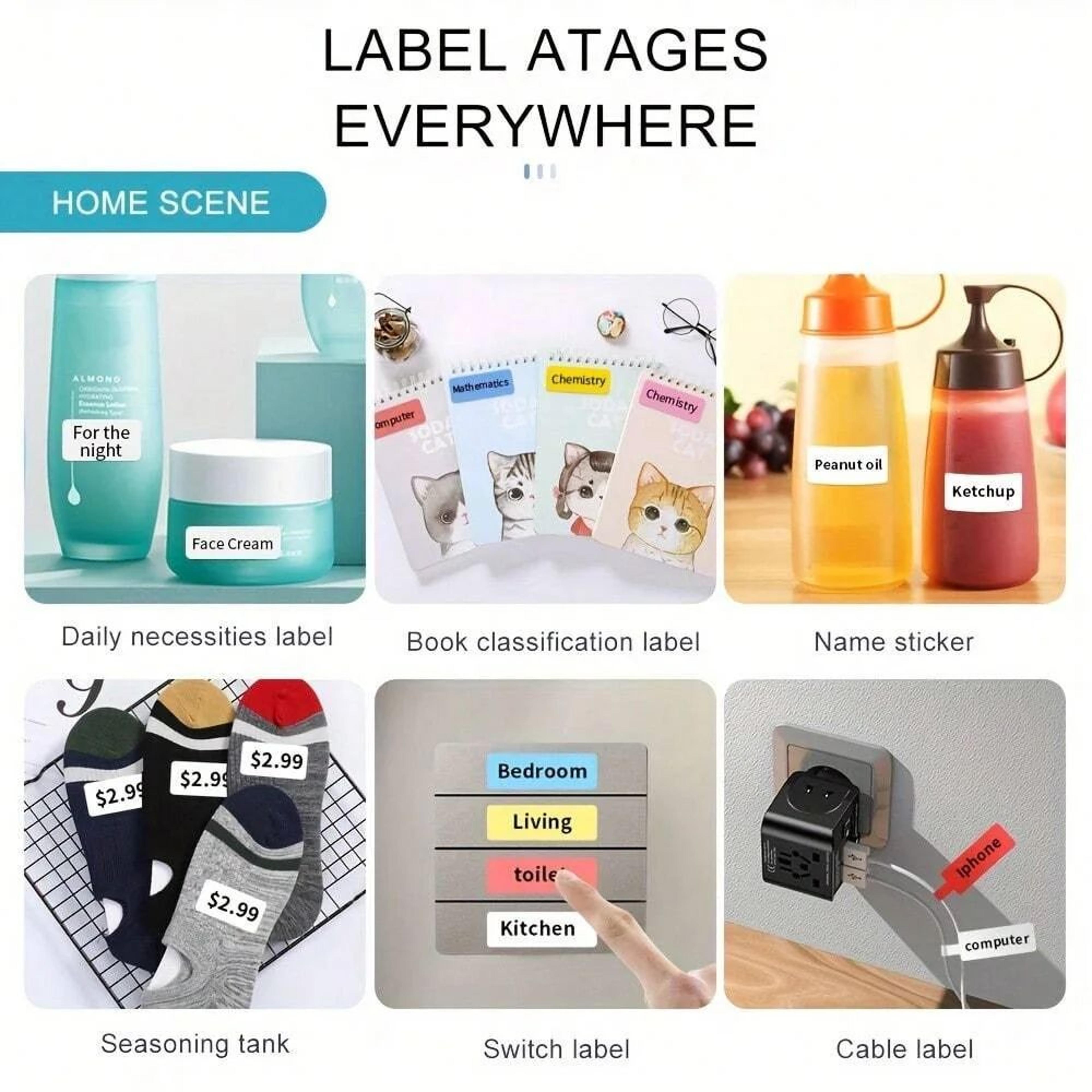 Marklife 3 Roll Self Adhesive Thermal Labels For Home And Business 1