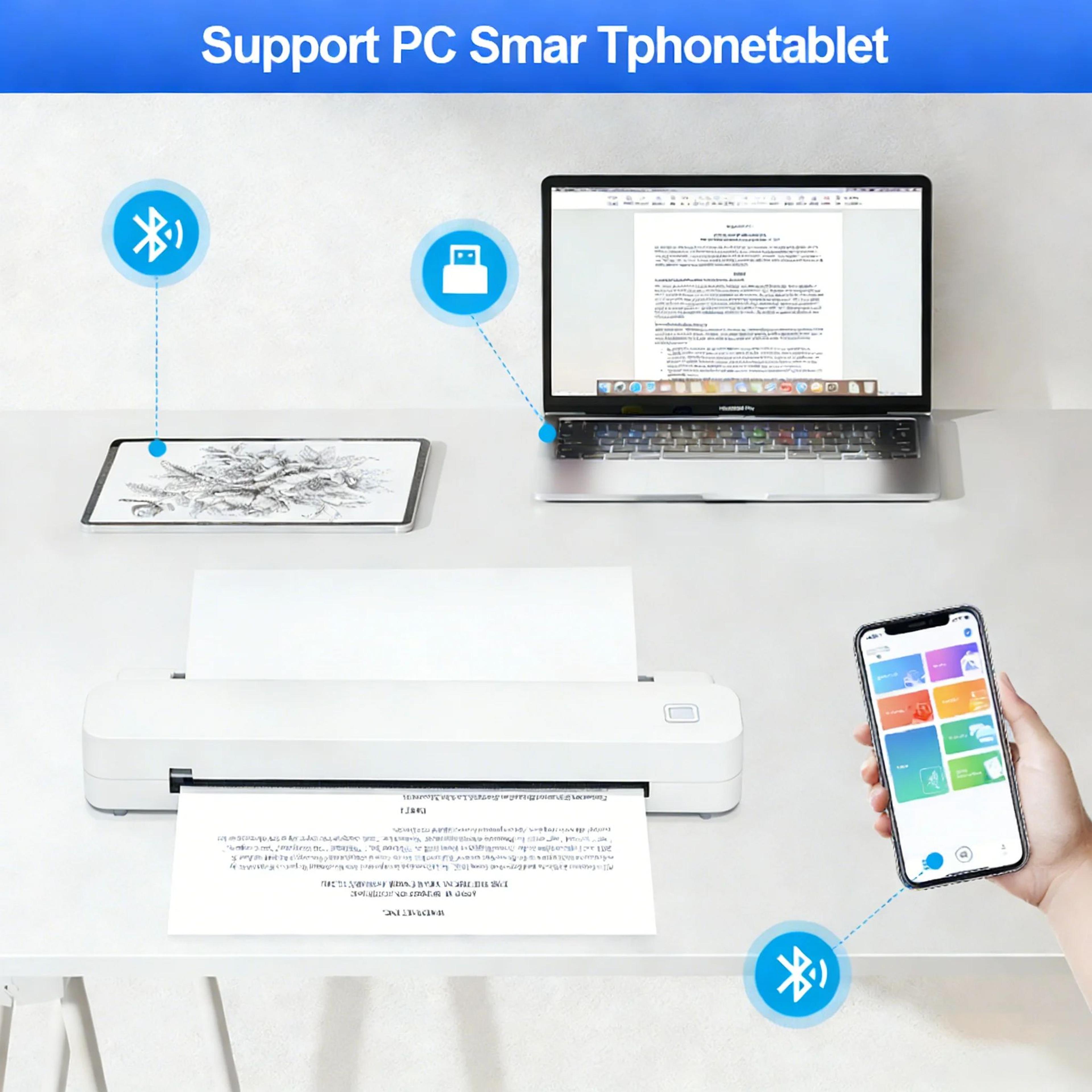Portable A4 Bluetooth Thermal Printer For Home And Office 7