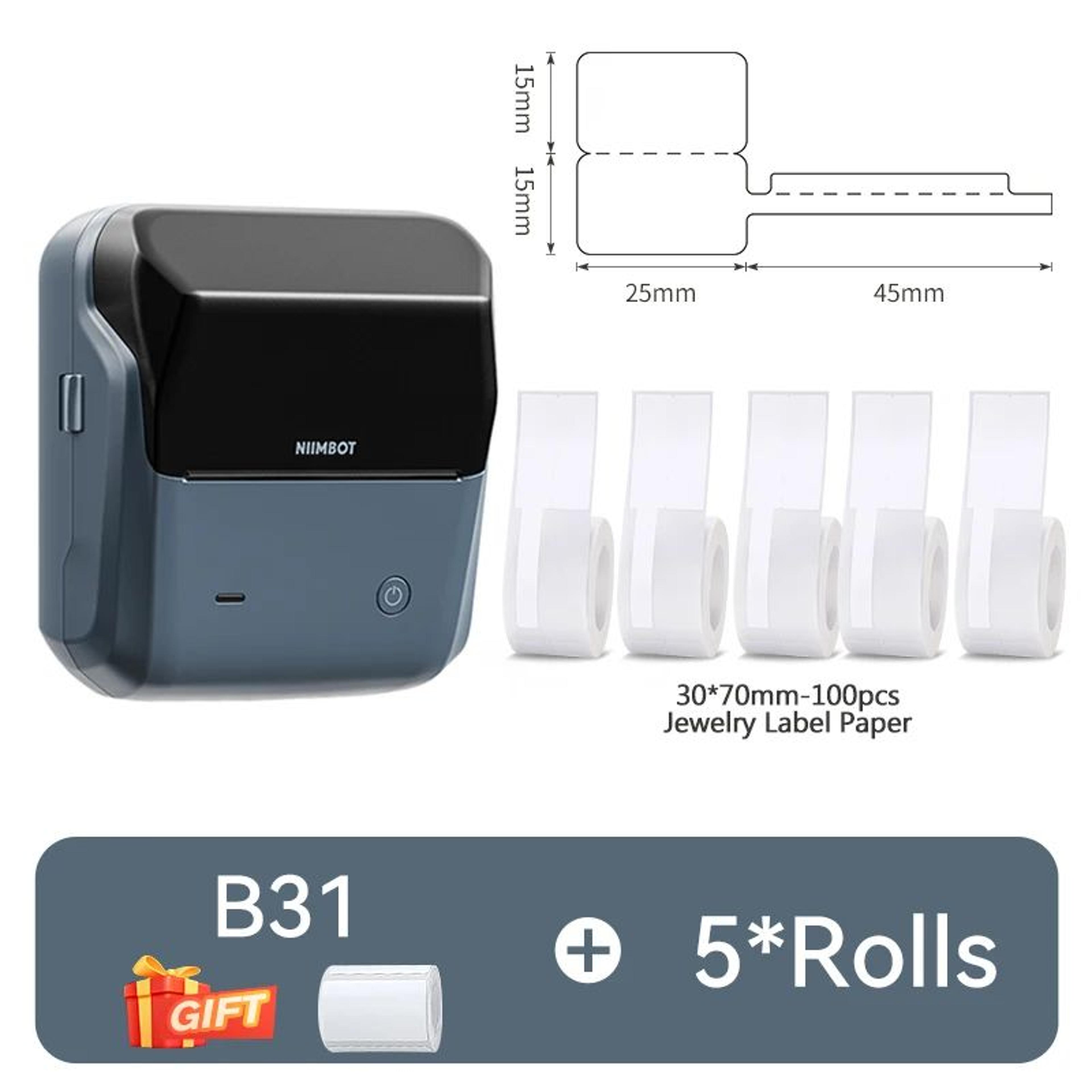 NIIMBOT B31 Wireless Thermal Label Printer For Clothing And Jewelry 15