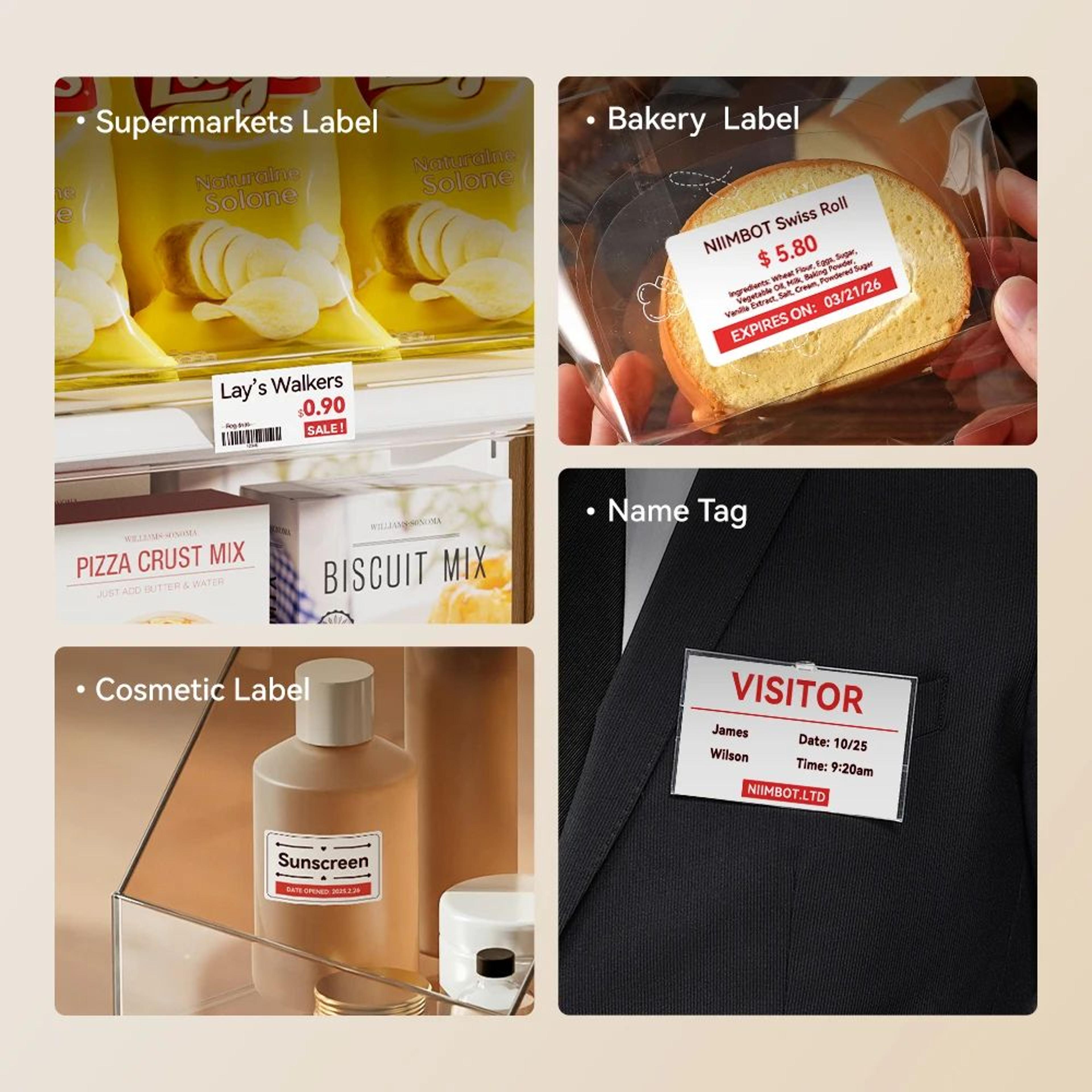 NIIMBOT B1 Pro Wireless 300 DPI Red And Black Label Printer 13