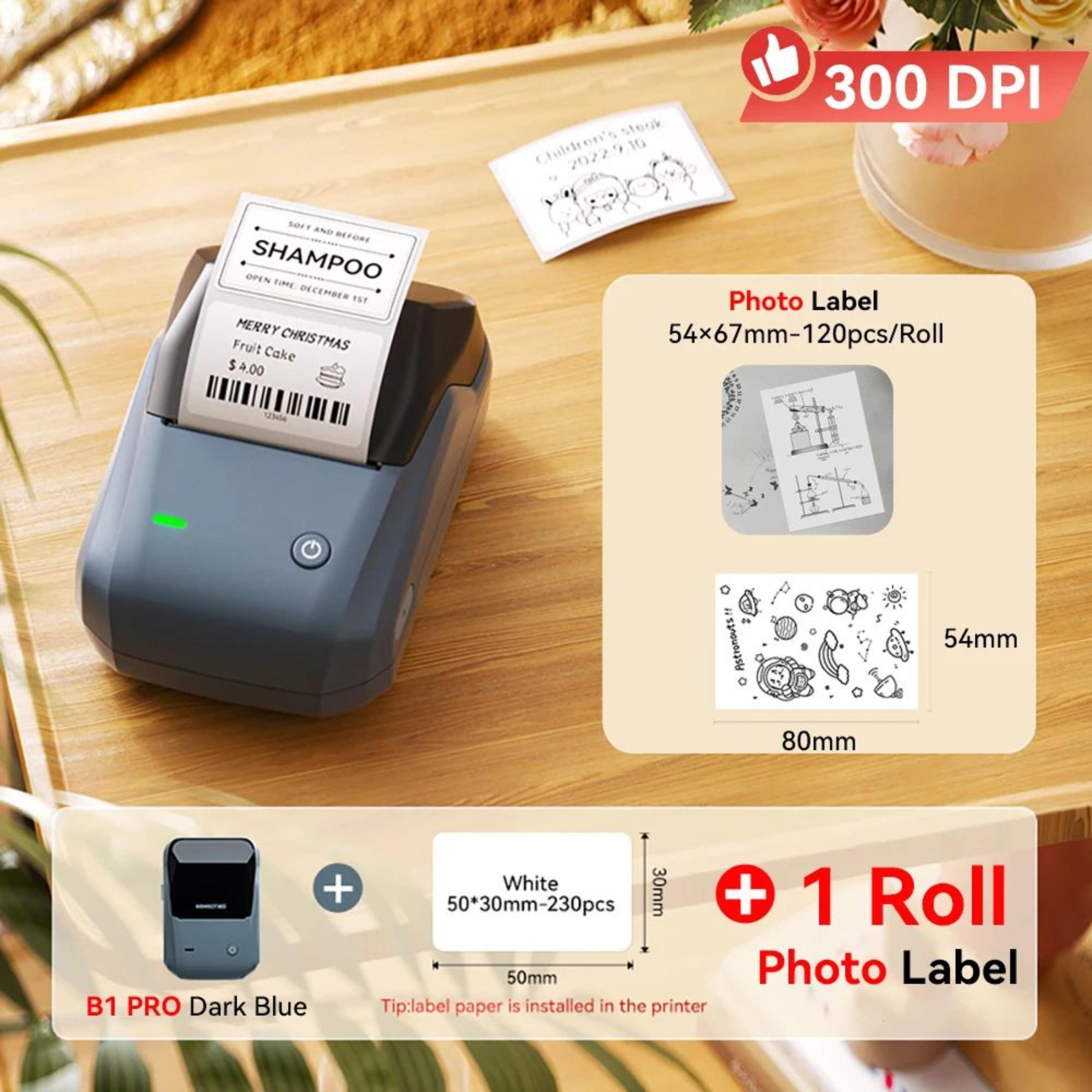 NIIMBOT B1 Pro Wireless 300 DPI Red And Black Label Printer 23