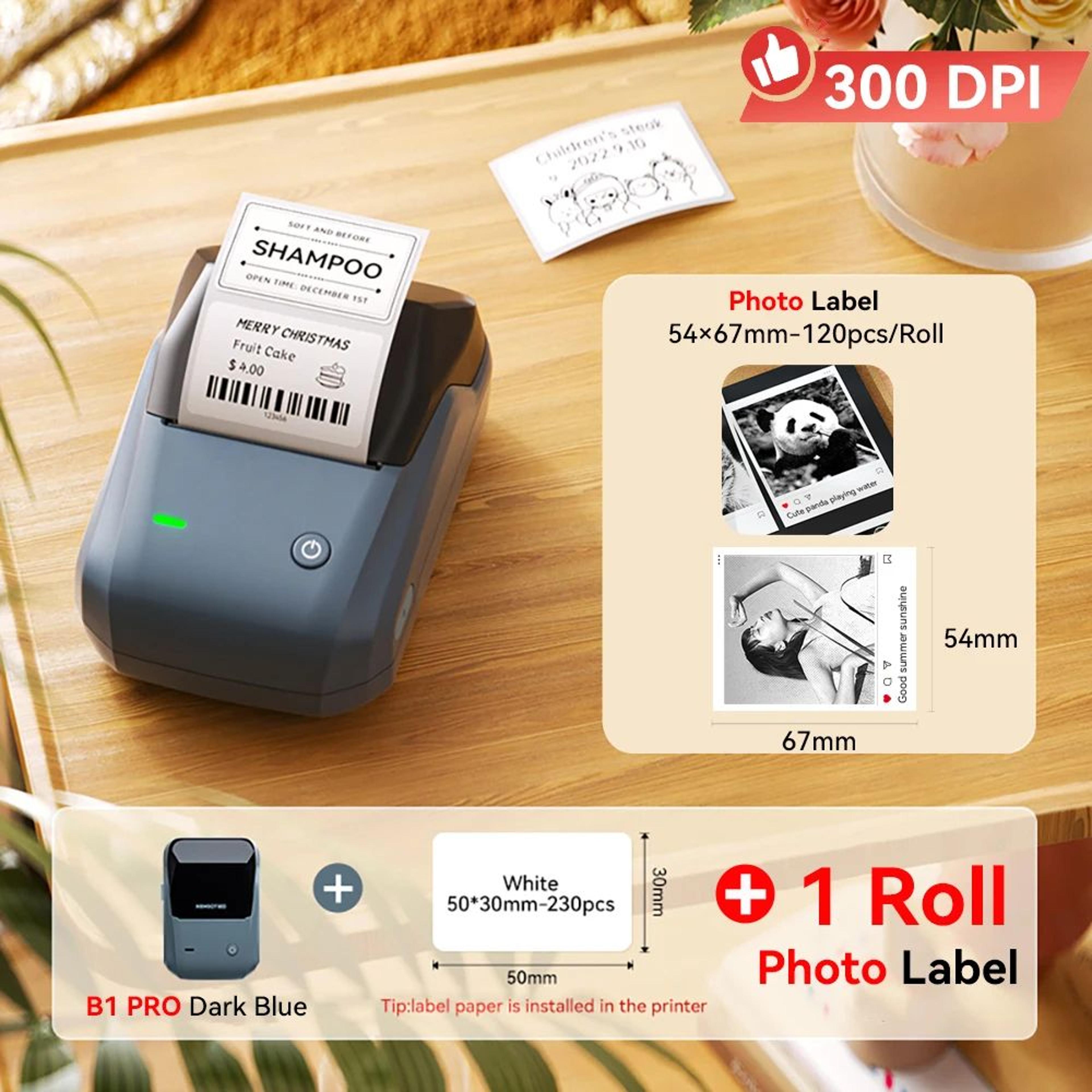 NIIMBOT B1 Pro Wireless 300 DPI Red And Black Label Printer 18