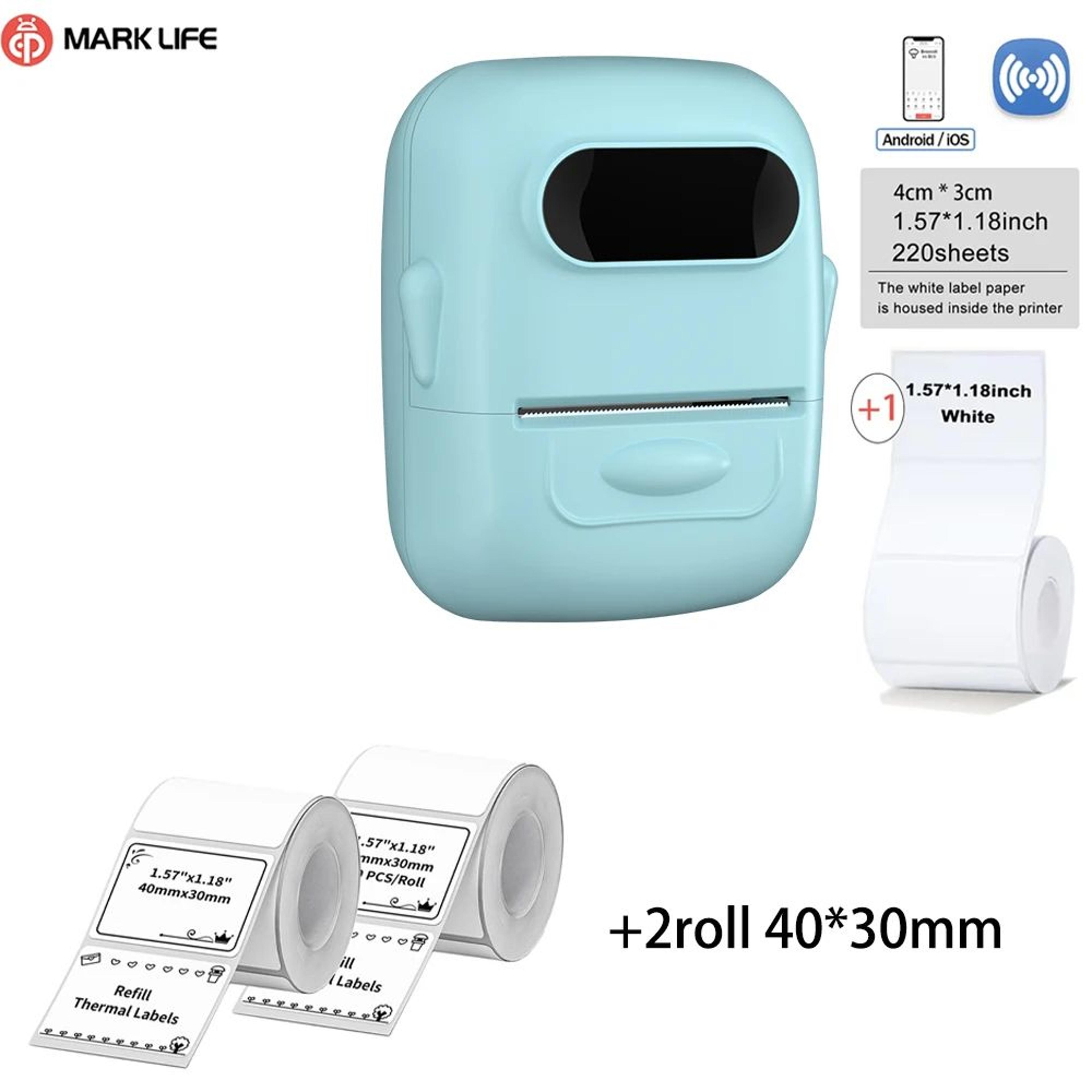 Marklife P50 Thermal Label Printer For Business And Custom Stickers 22