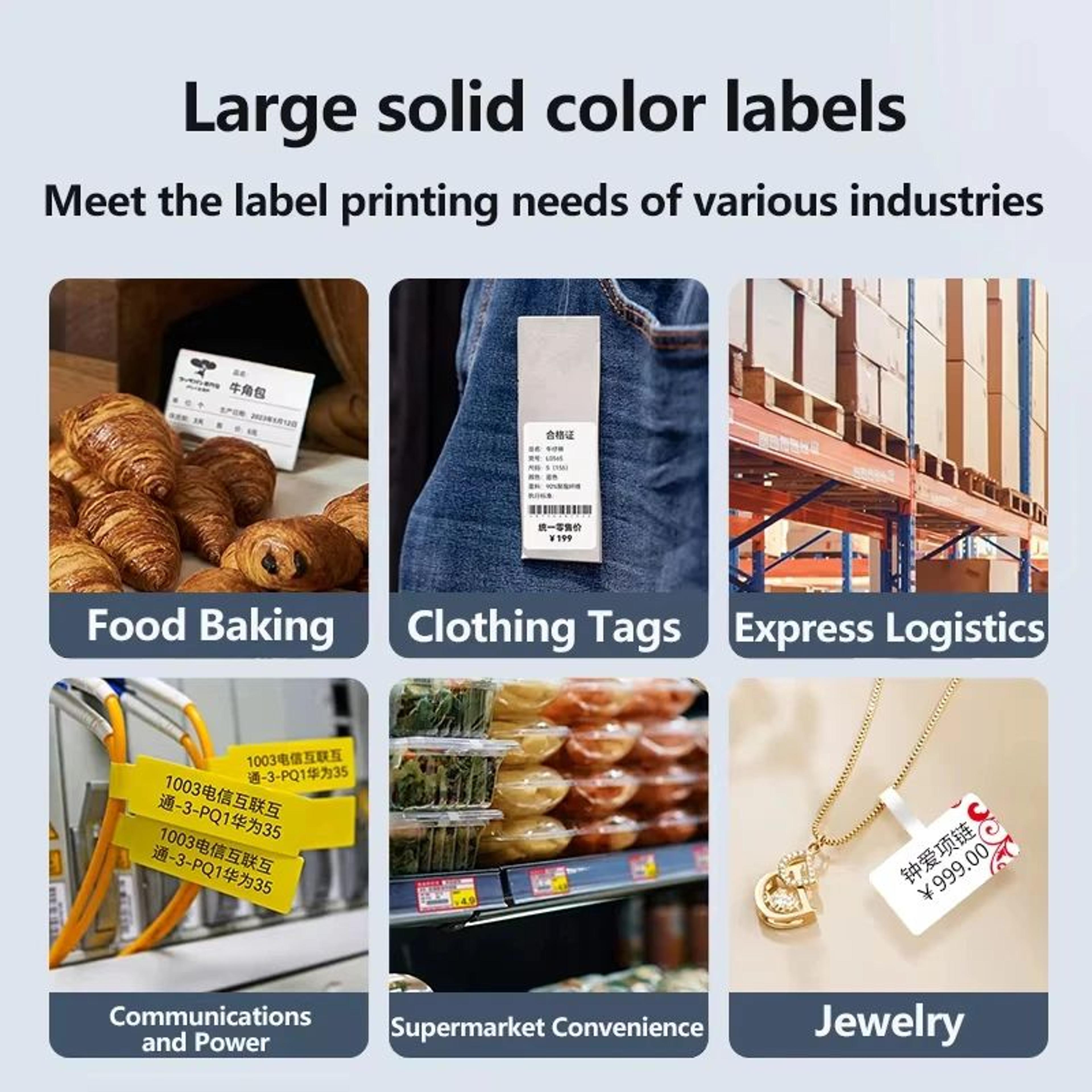 NIIMBOT White Color And Transparent Thermal Label Rolls For B1 B21 3