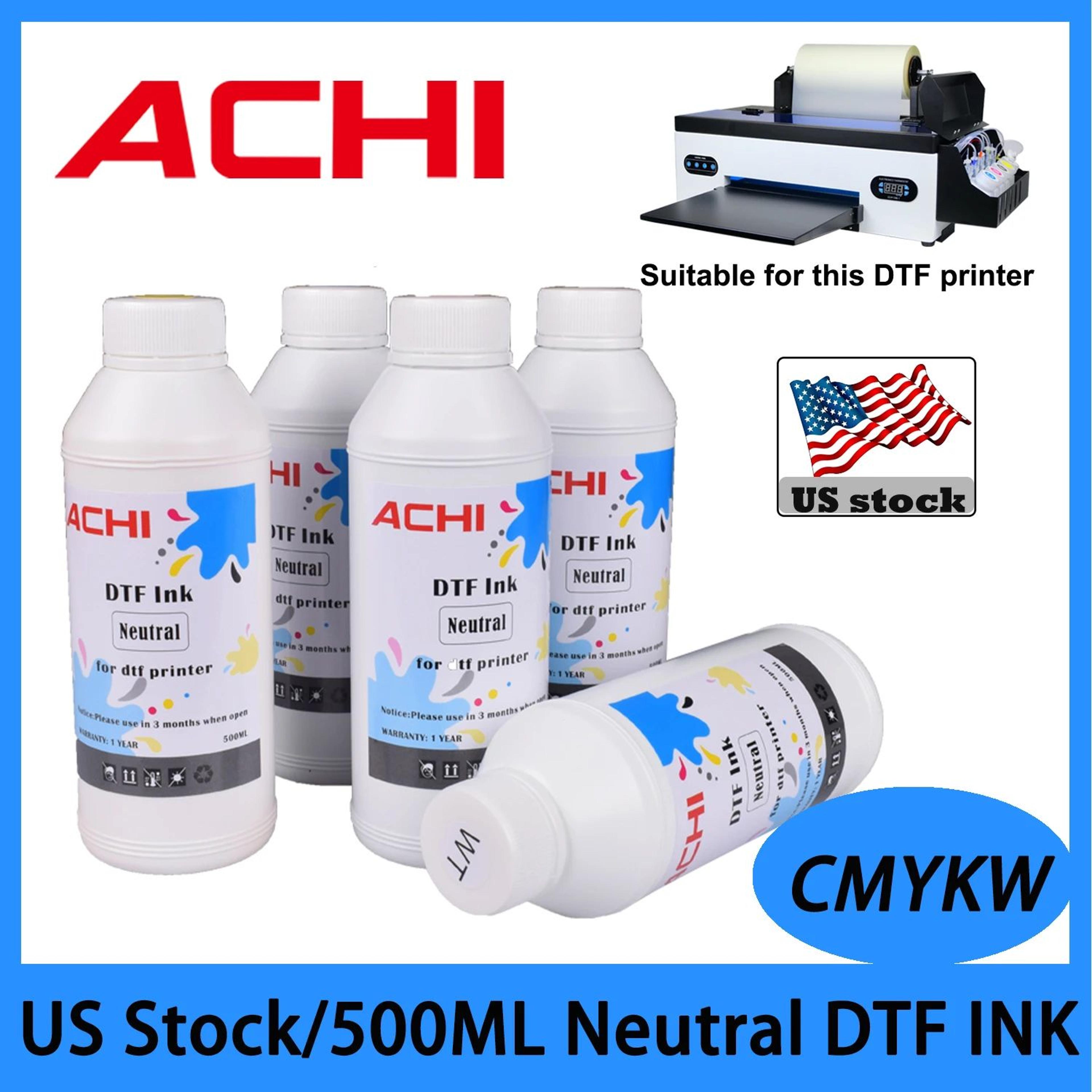 dtf film transfer printer ink set 5 bottles of 500ml
