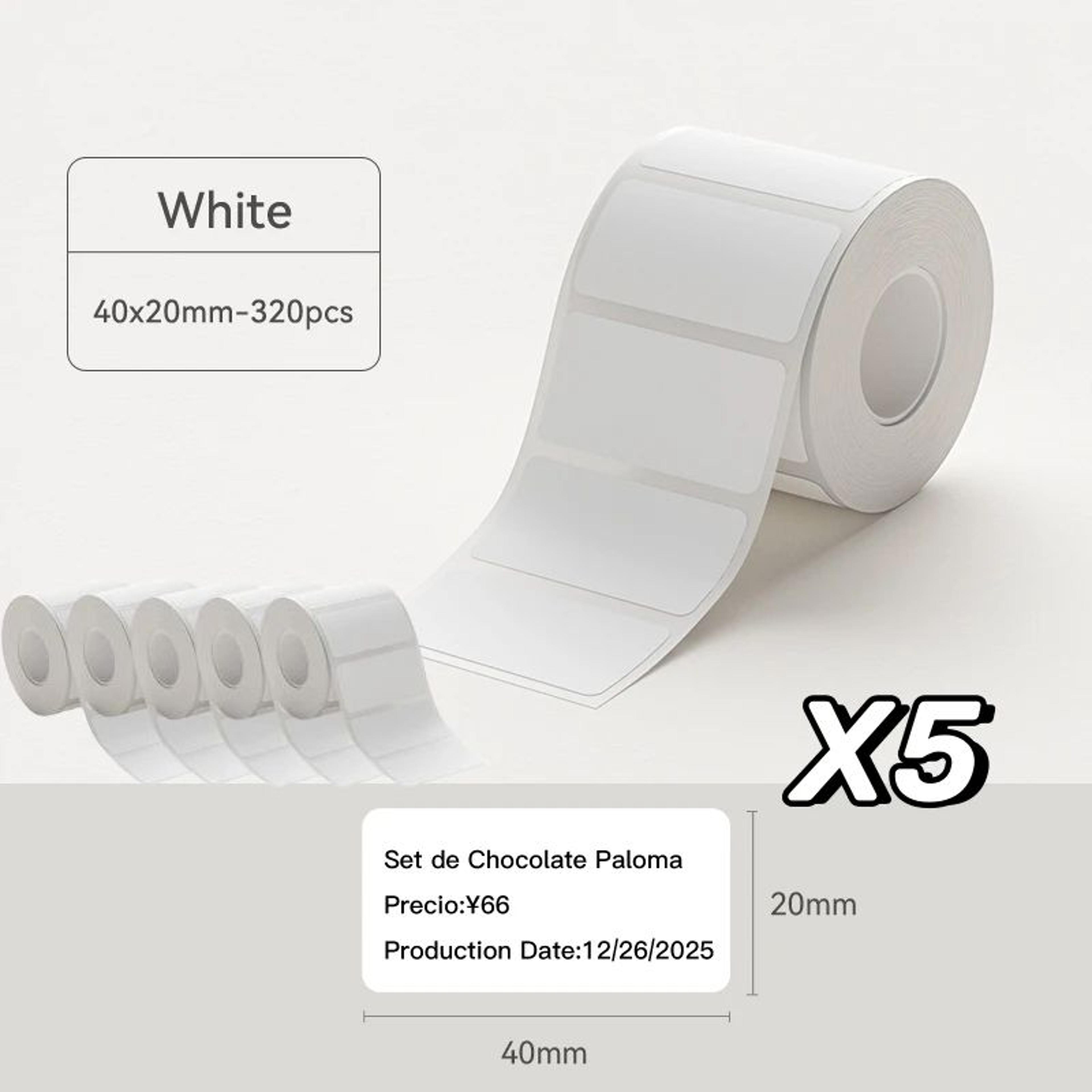 NIIMBOT White Thermal Labels For B21 B1 And B3S Printers 26