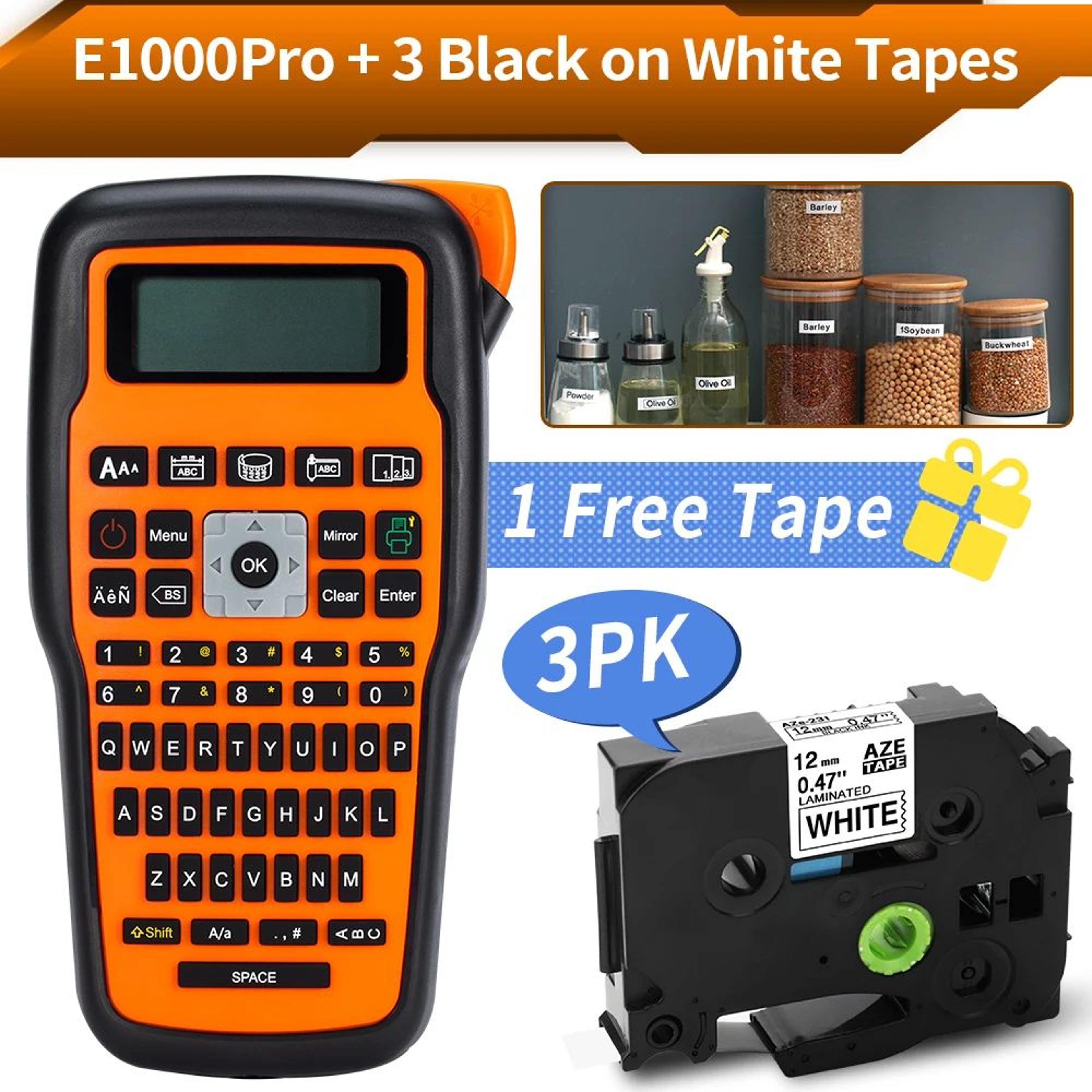 E1000 PRO Portable Industrial Label Maker With QWERTY Keyboard 17