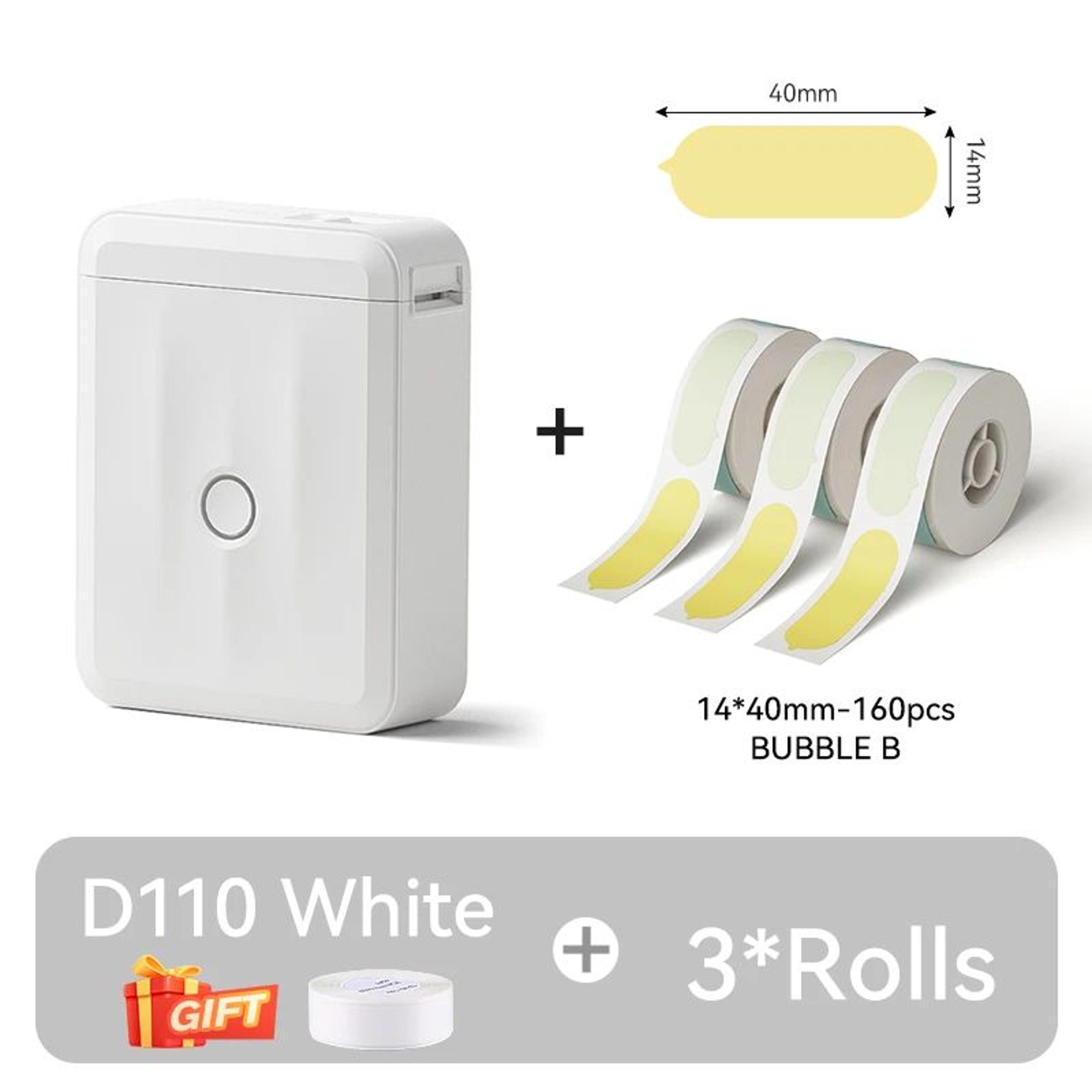 NIIMBOT D110 Mini Portable Thermal Label Maker With Tape 15