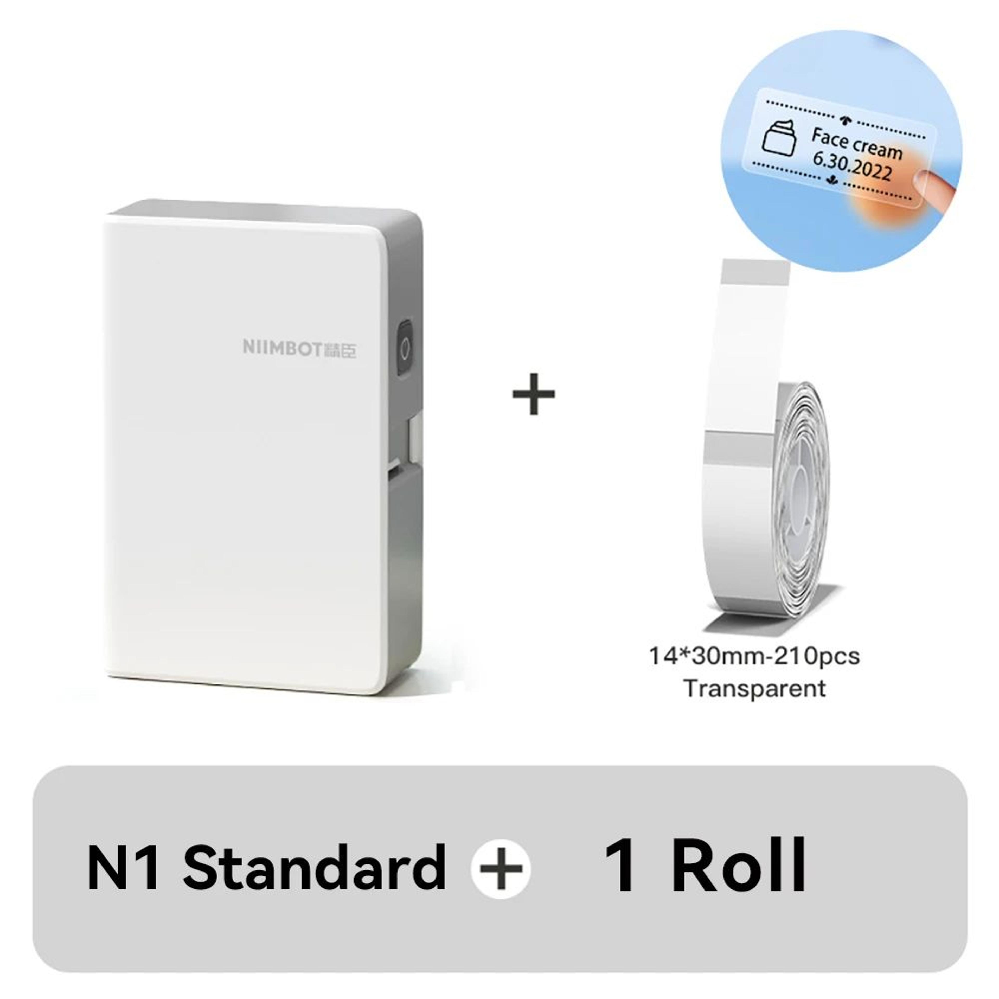 NIIMBOT N1 B18 Portable Thermal Transfer Label Maker With PET Stickers 10