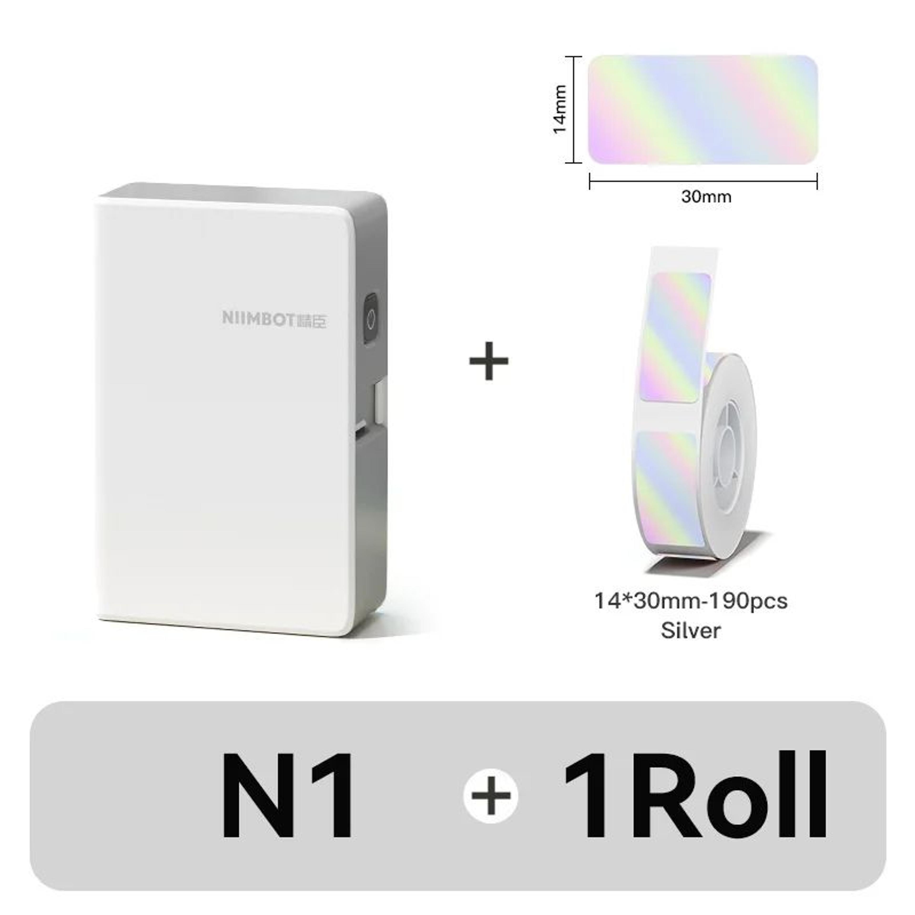 NIIMBOT N1 B18 Portable Thermal Transfer Label Maker With PET Stickers 12