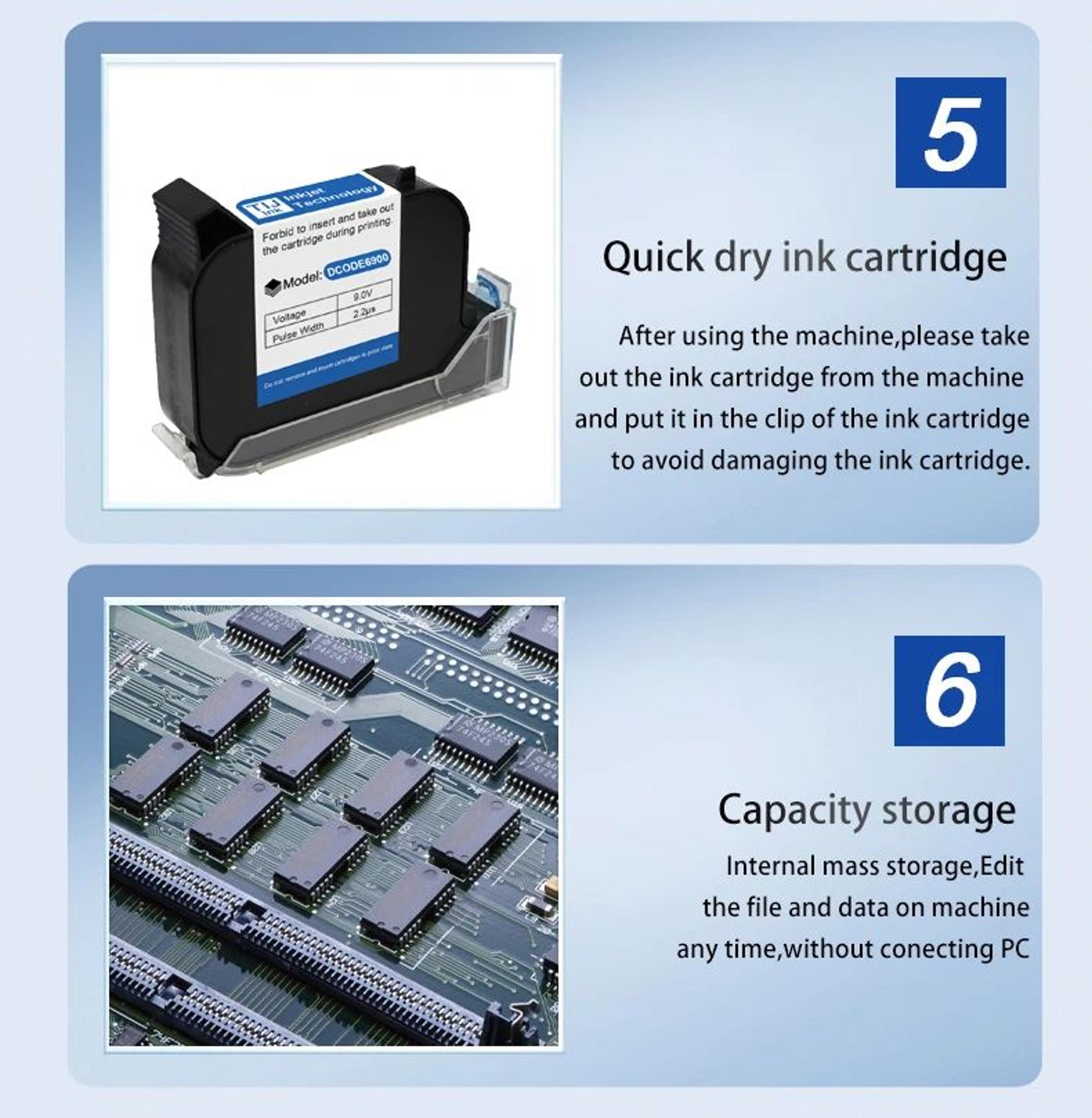 DCODE XMINI Portable Handheld Inkjet Printer For Text Logos And QR Codes 9