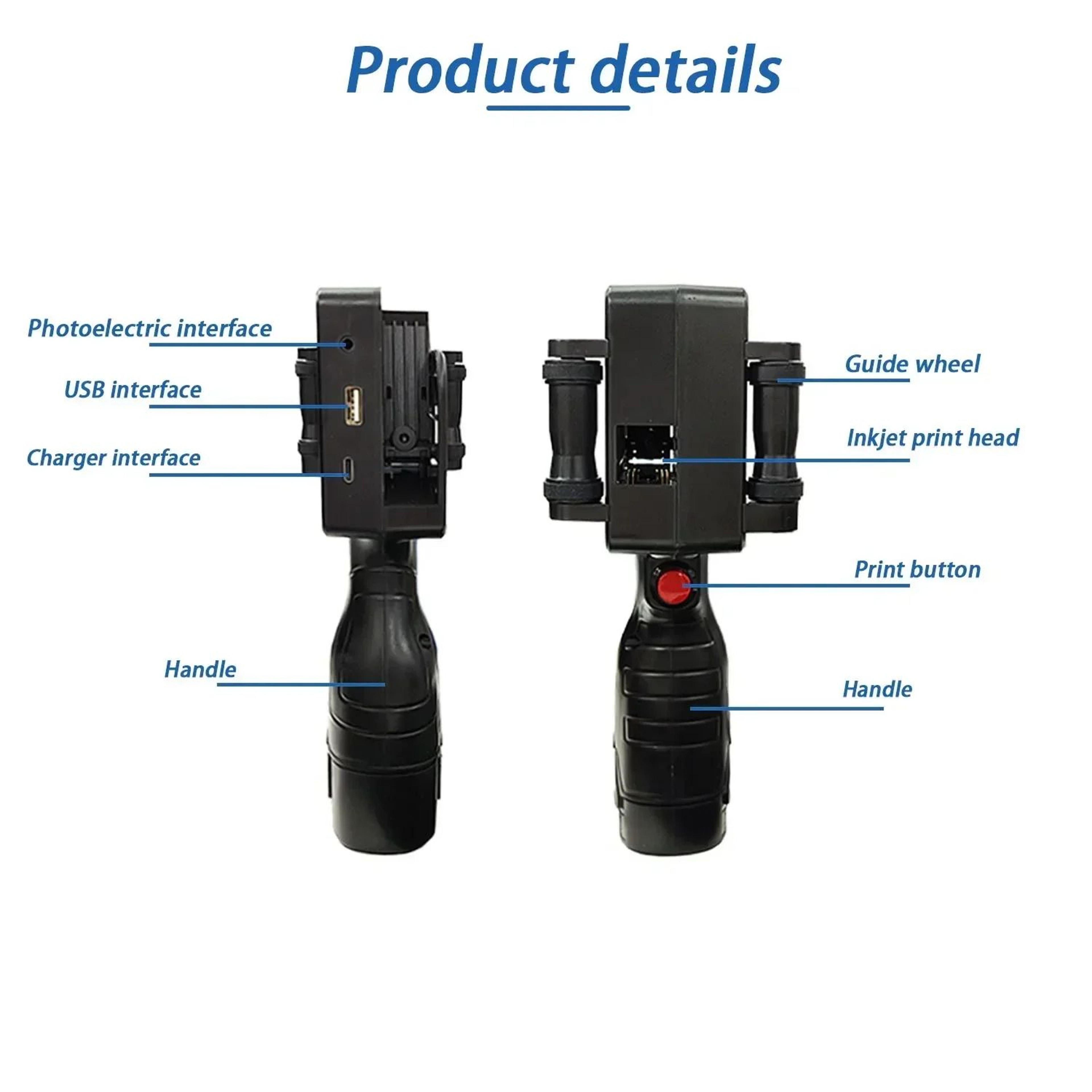 DCODE 1755PLUS Handheld Inkjet Printer For Dates Logos And Barcodes 3