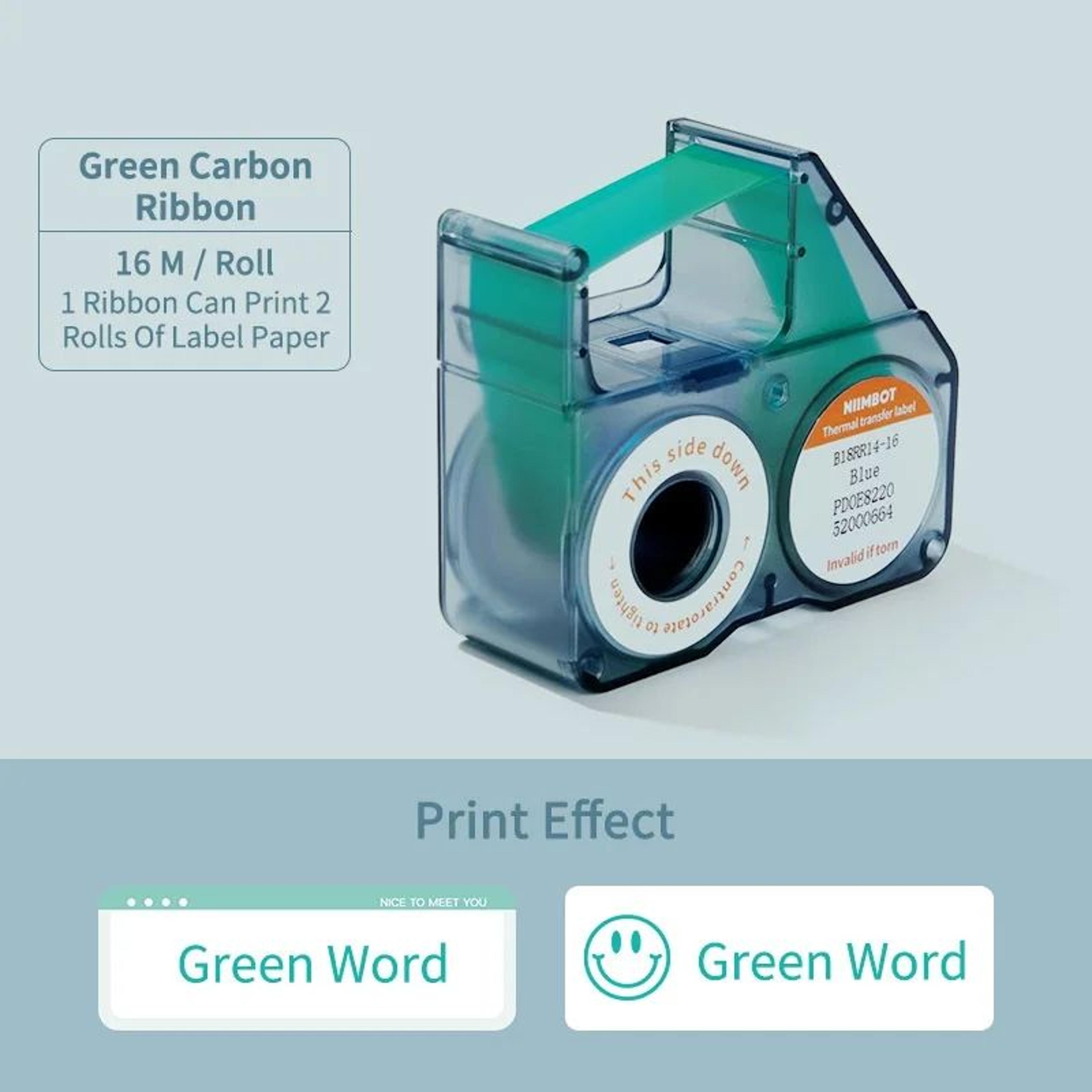 NIIMBOT B18 Thermal Transfer Ribbon Refill For Lasting Label Prints 10