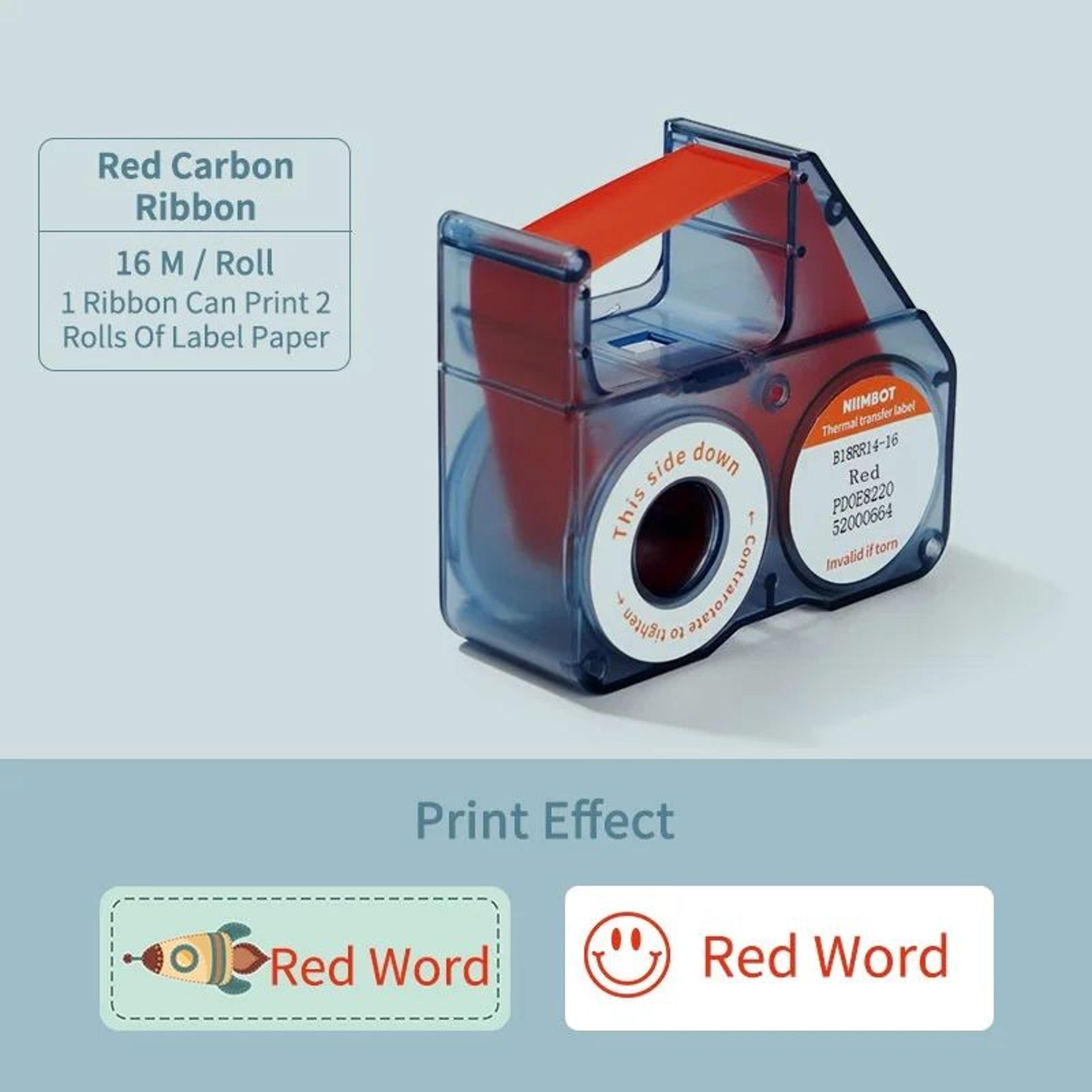 NIIMBOT B18 Thermal Transfer Ribbon Refill For Lasting Label Prints 8