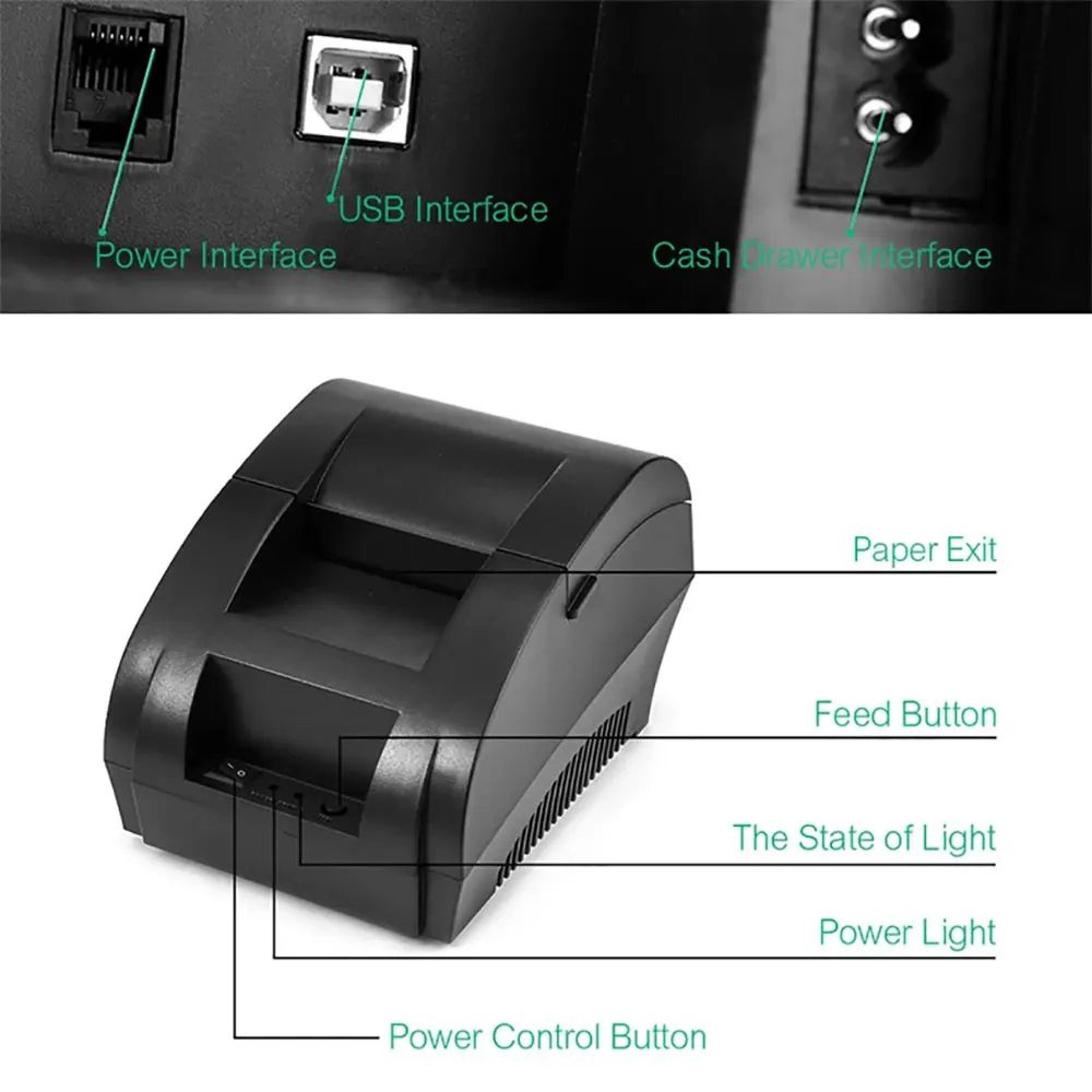 NETUM NT5890K 58mm USB Thermal Receipt Printer For Retail POS 4