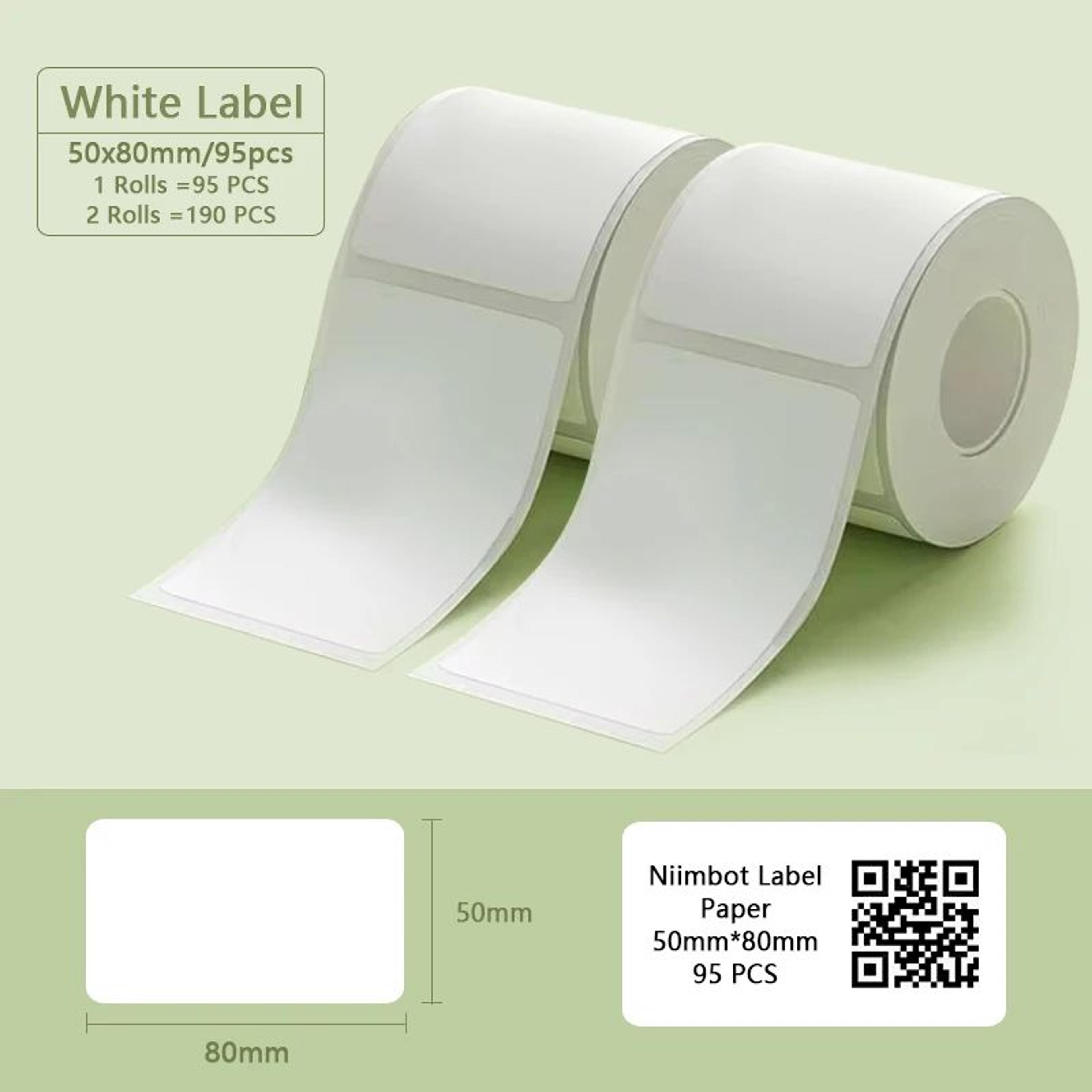 Niimbot B1 B21 Waterproof White Adhesive Label Rolls For Home And Business 19