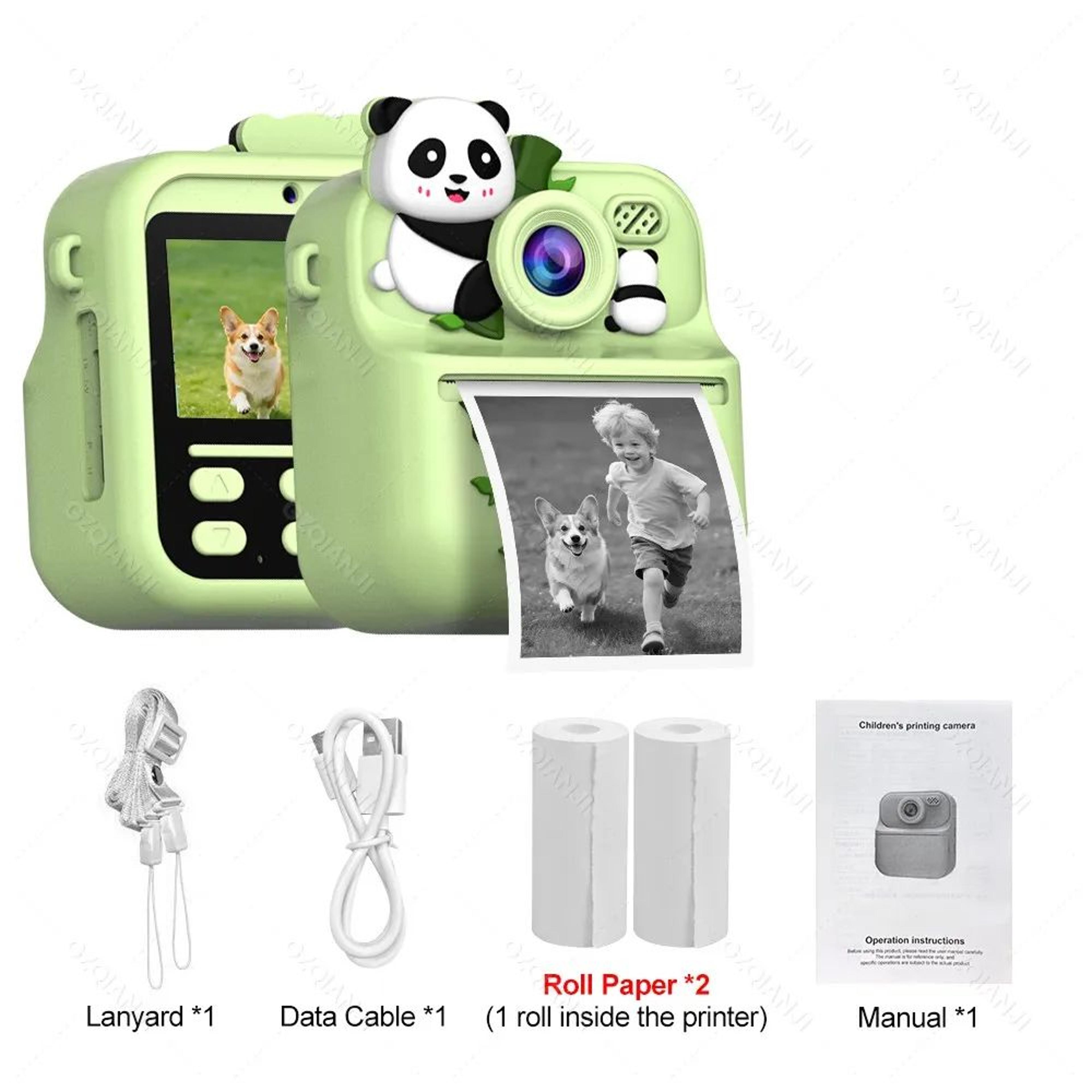 Kids Instant Print Digital Camera With 1080P Video And Thermal Photo Printer 6
