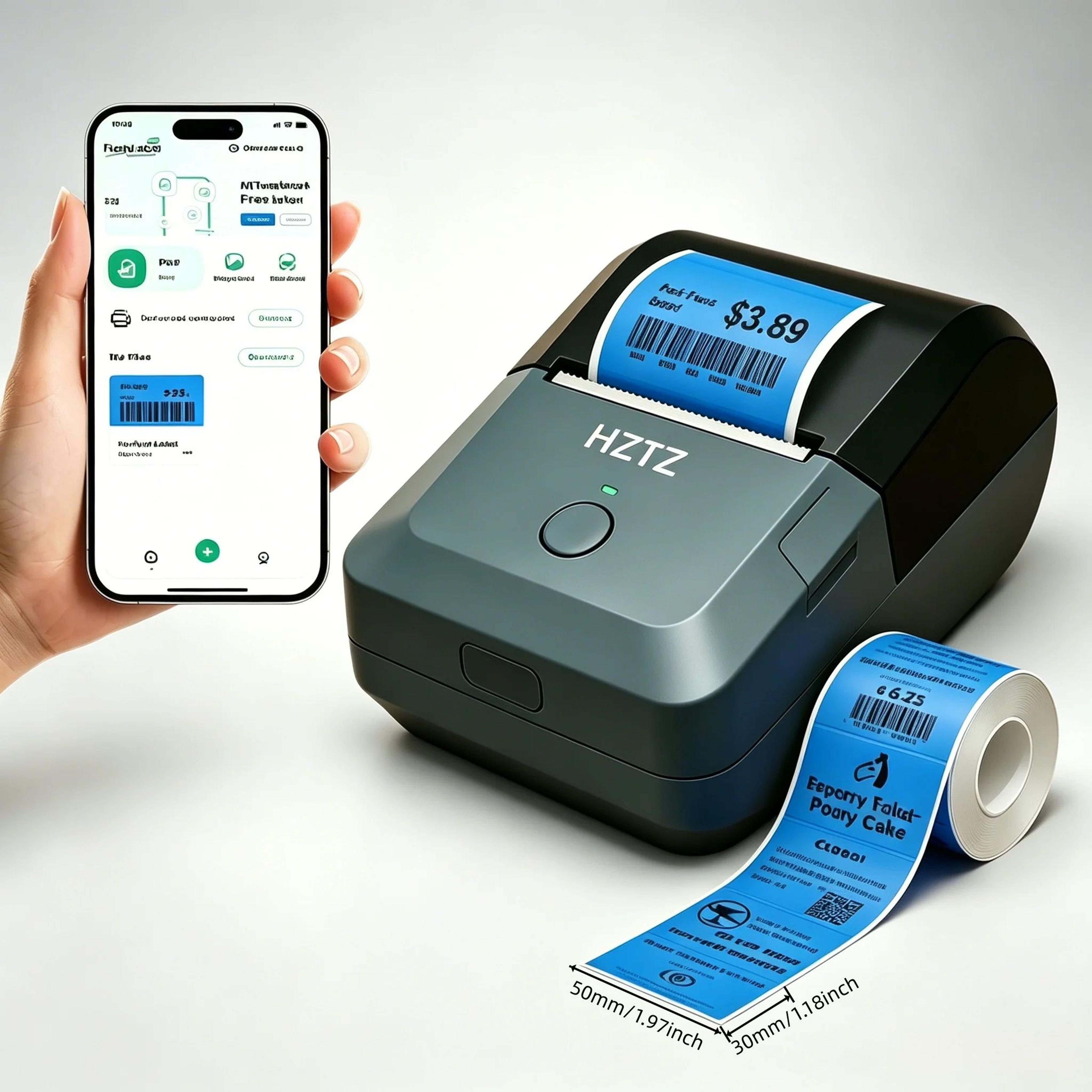 Wireless Bluetooth Thermal Label Maker For Retail And Bakery Tags 5