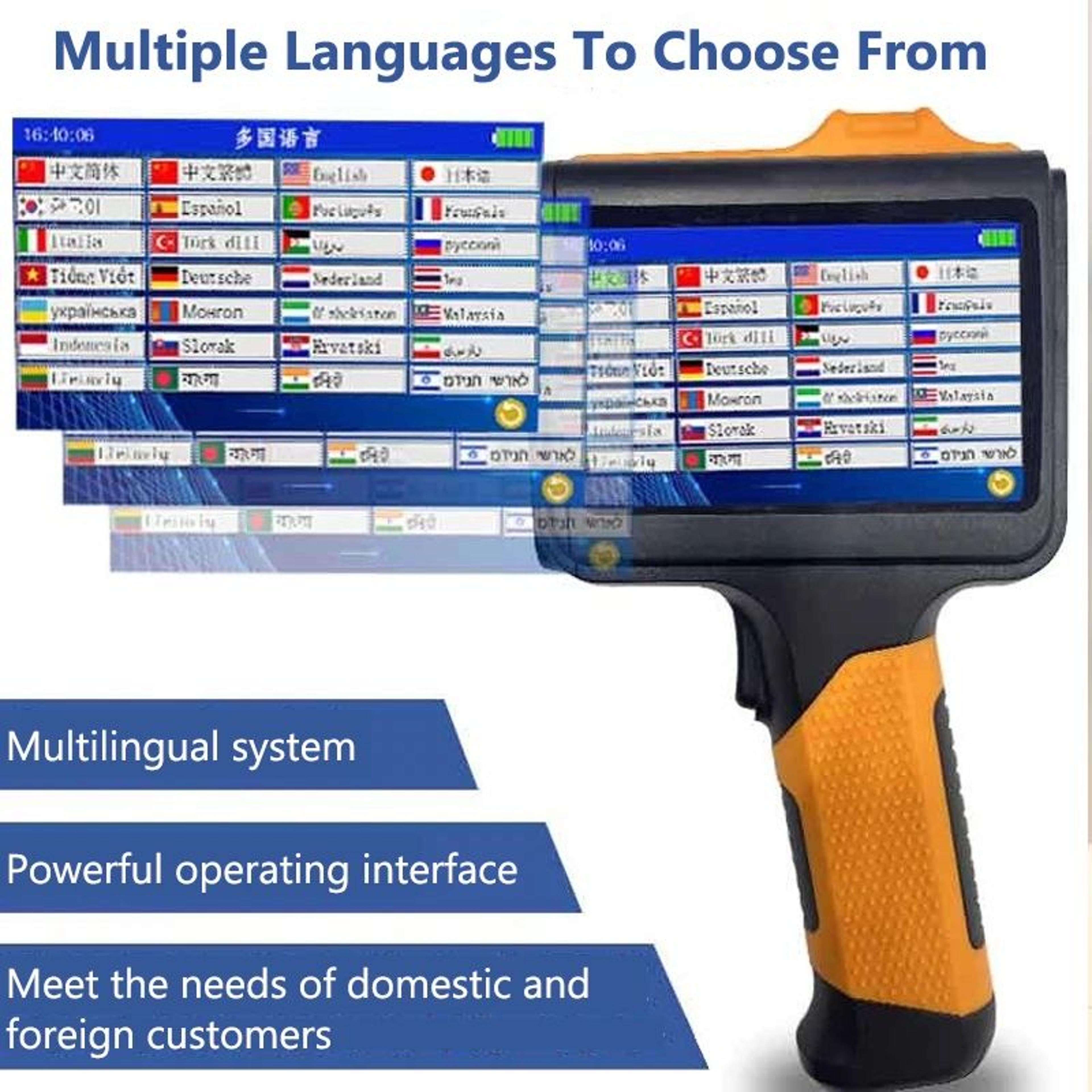 Portable Handheld Inkjet Printer For Dates Numbers And Logos With Ink Cartridge 4