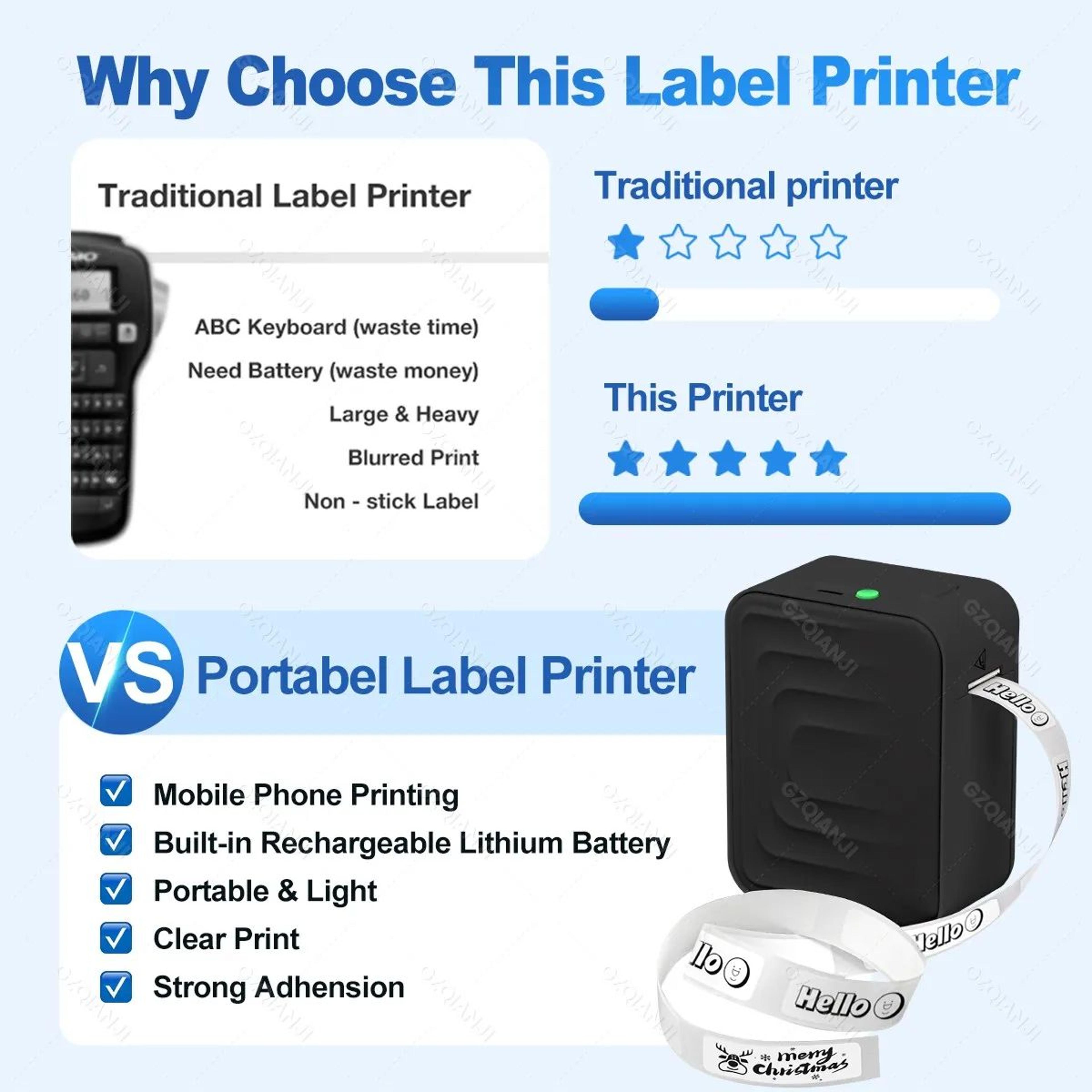 Marklife M1 Portable Bluetooth Thermal Sticker Label Printer 1