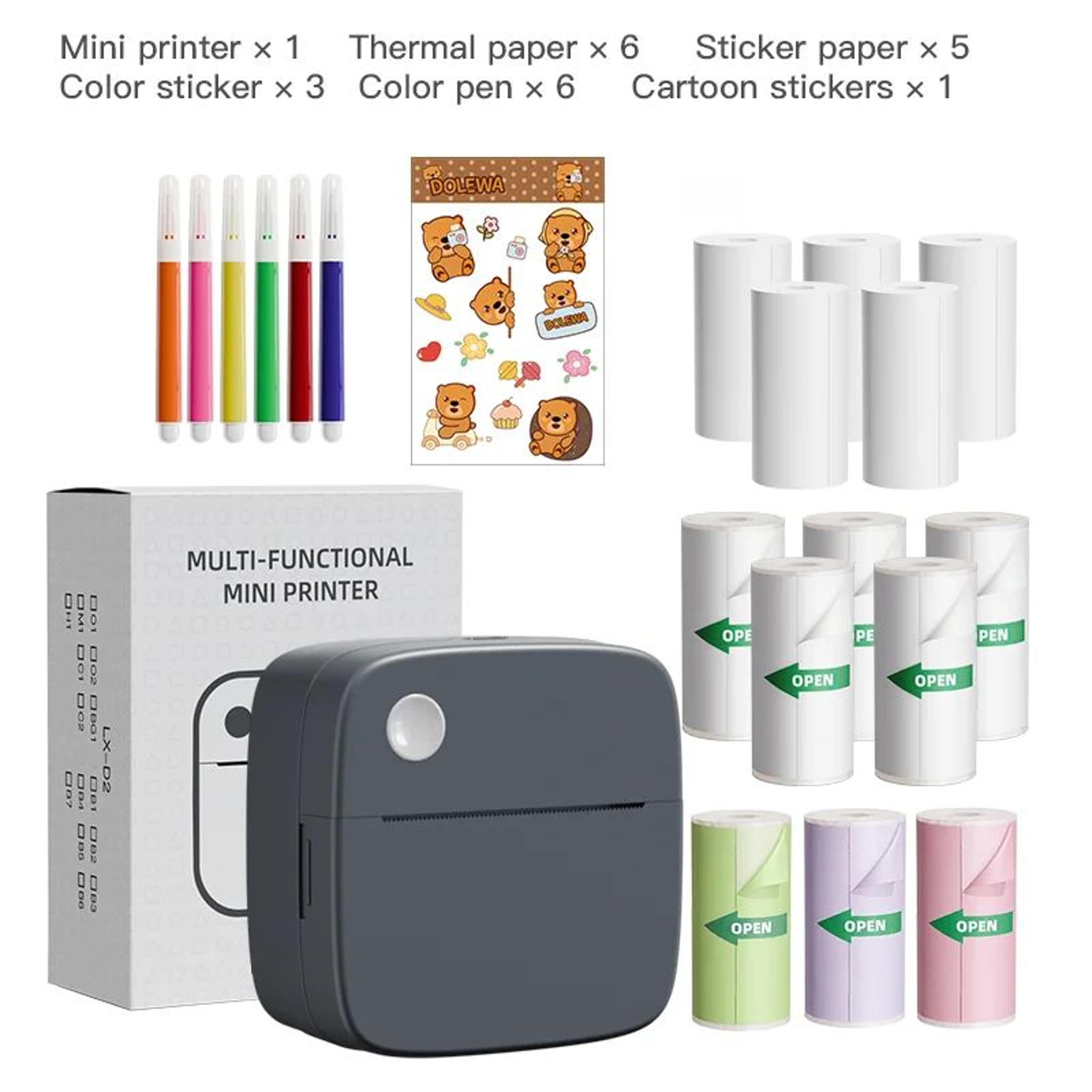 DOLEWA Mini Wireless Inkless Pocket Printer For Stickers And Labels 12