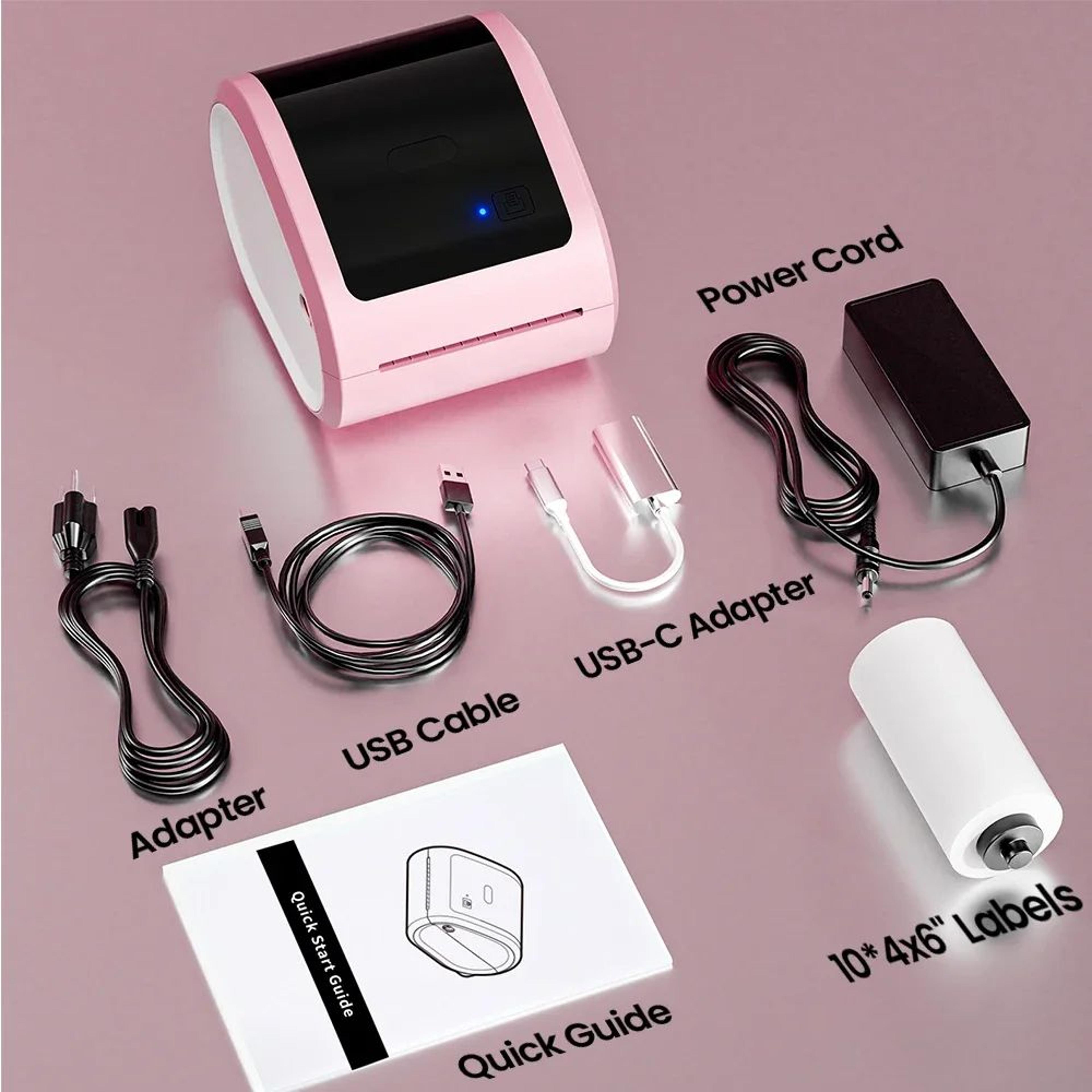 Wireless Bluetooth Thermal Shipping Label Printer 100x150mm 8