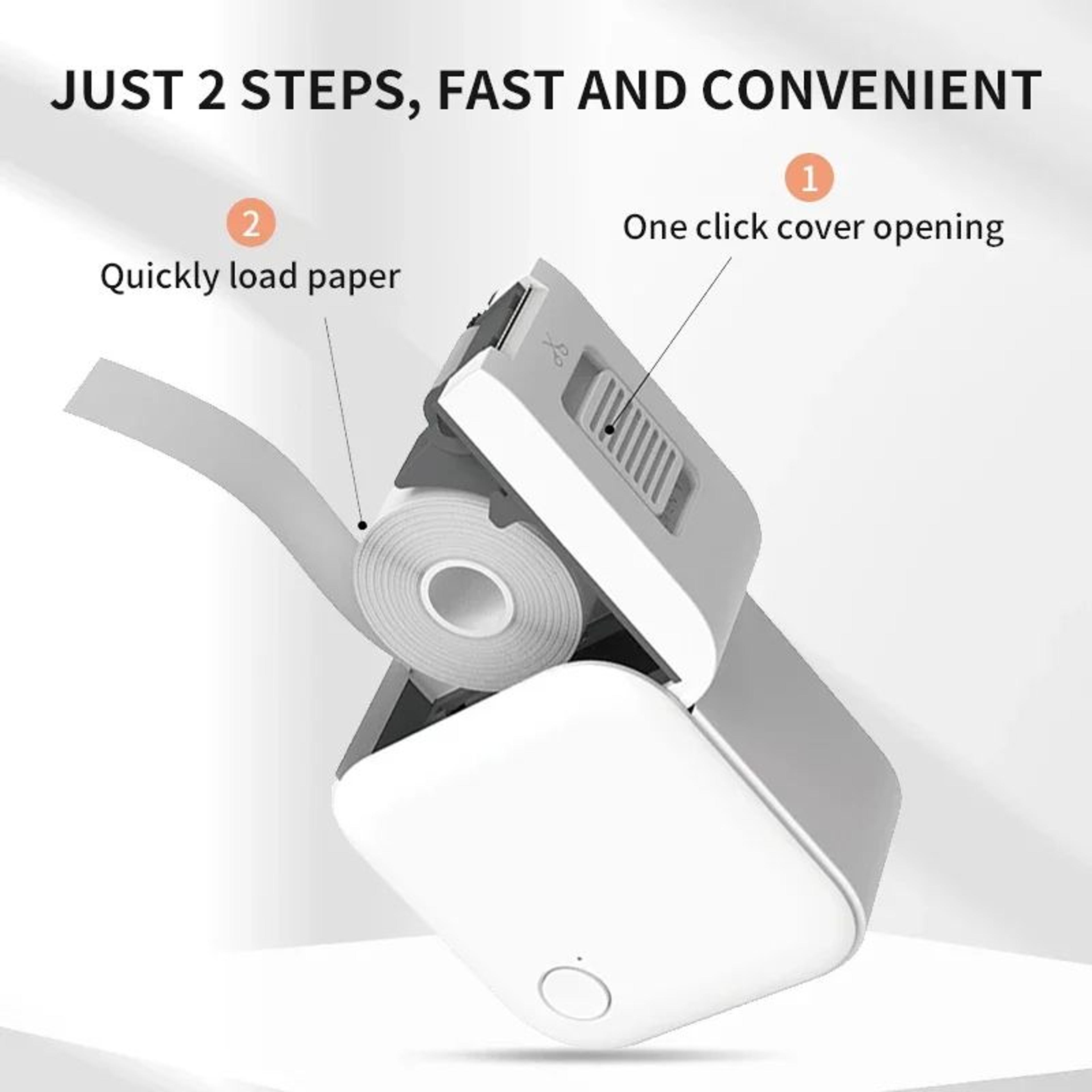 HZTZ Mini Bluetooth Pocket Label Printer For Home And Price Stickers 1