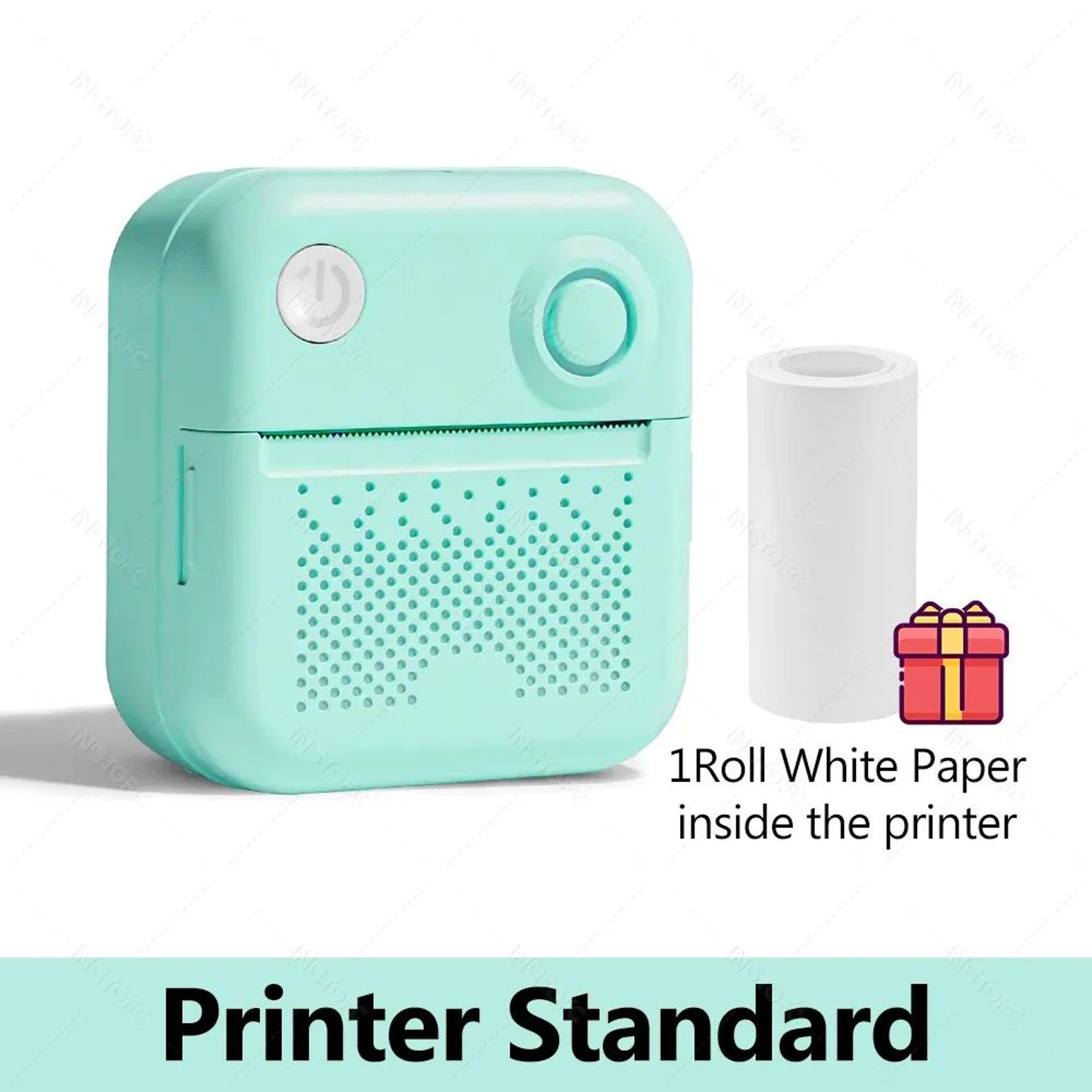 57mm Mini Bluetooth Pocket Printer Or Thermal Sticker Paper Refills 10