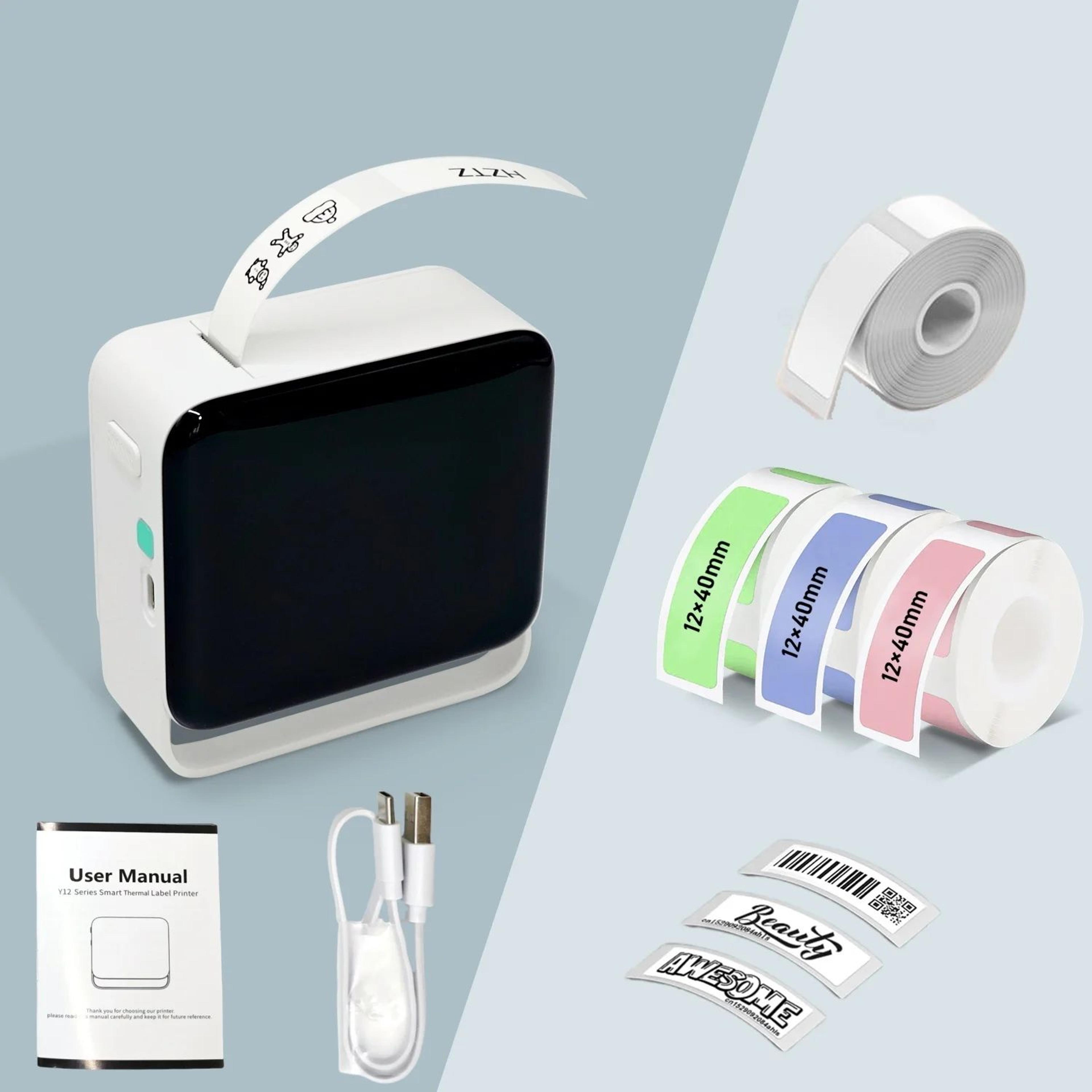 Portable Wireless Mini Label Maker With Paper Roll And Multiple Templates 7