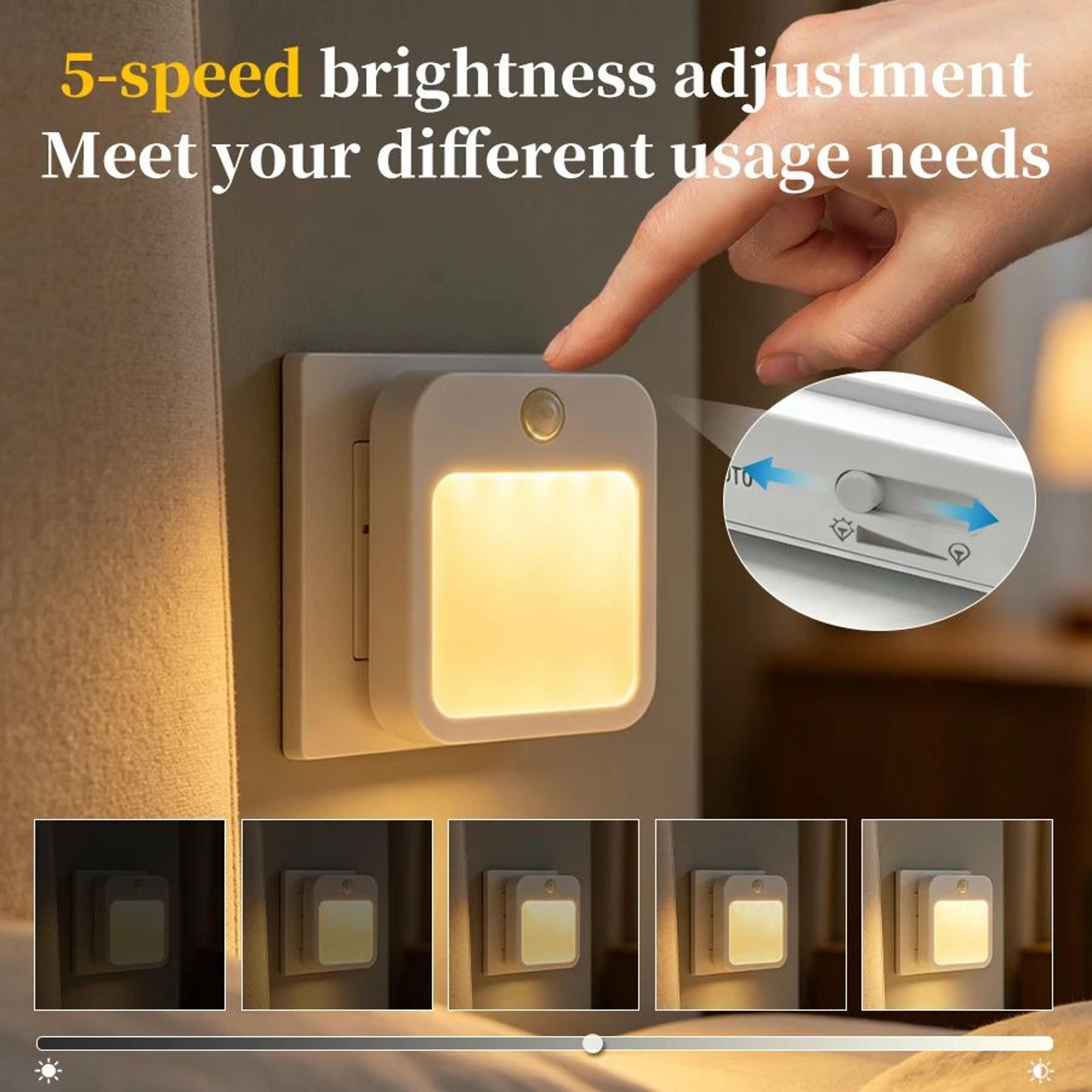 Motion Sensor LED Plug In Night Light For Hallways And Bedrooms 1